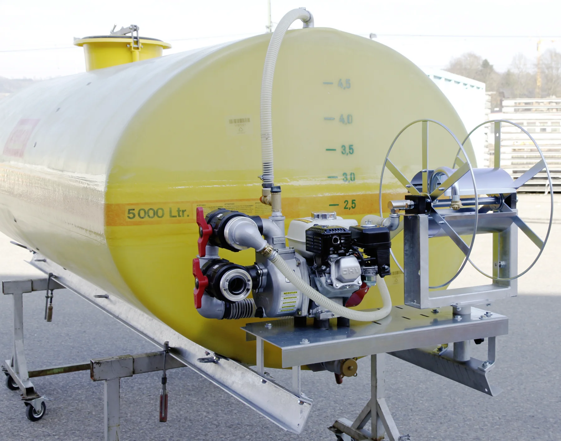 Pompa a motore con motore a scoppio