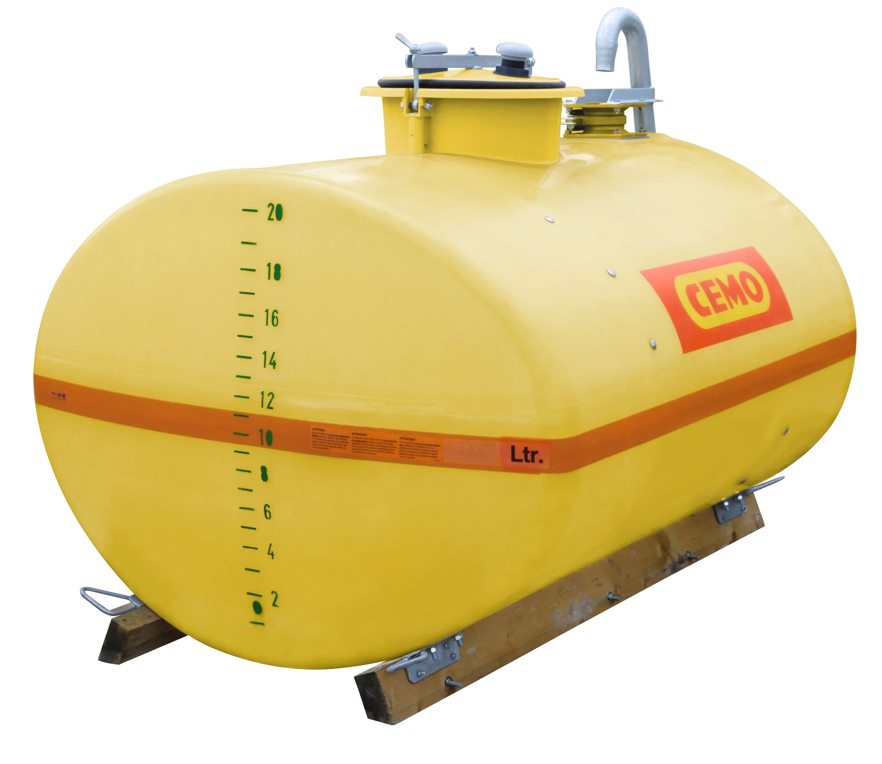 Oval tank GRP 3000 l, främre kupol