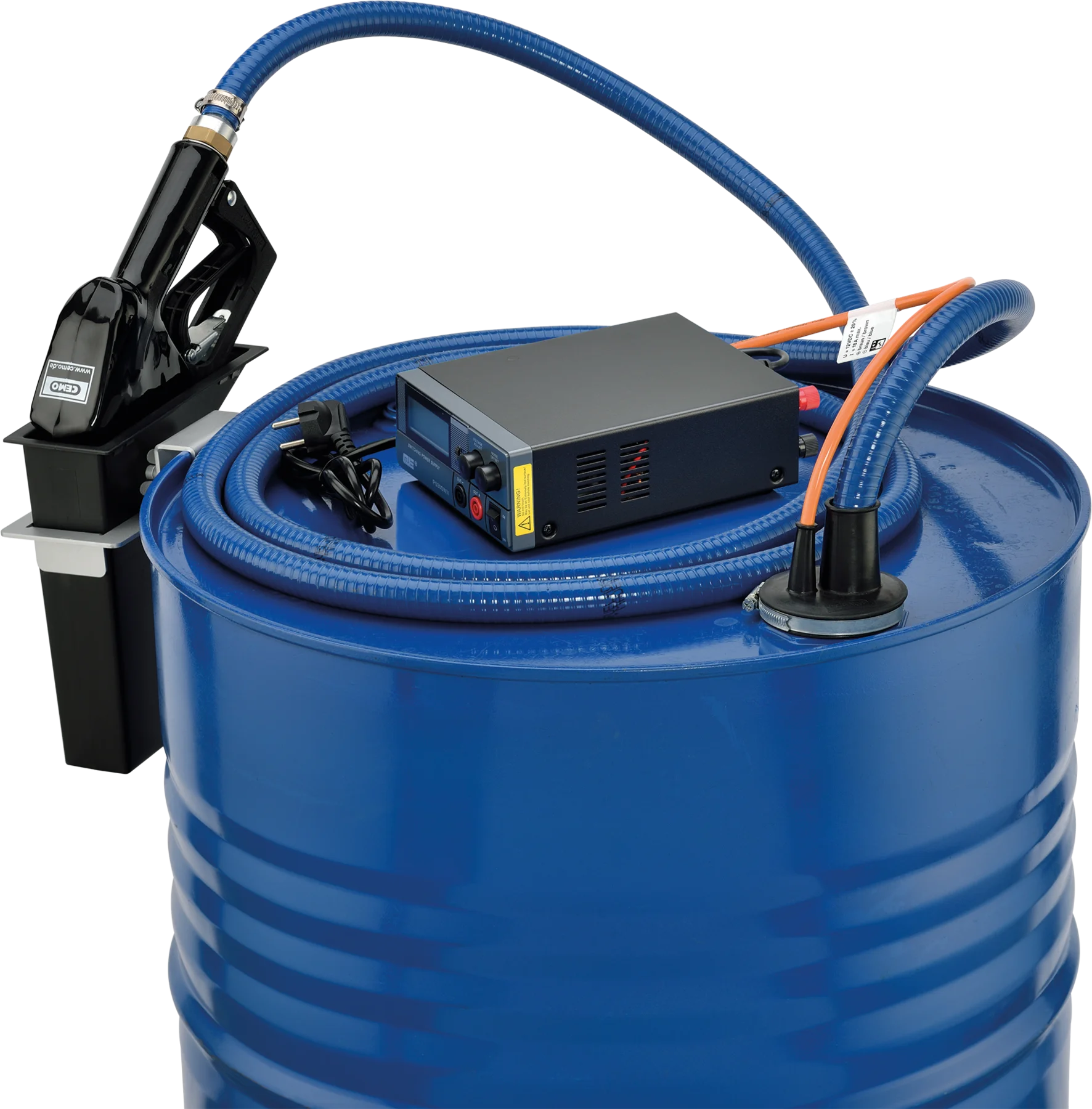 Dränkbar pump CENTRI SP 30, 12 V för diesel, kit med nätdel, slang, automatiskt munstycke