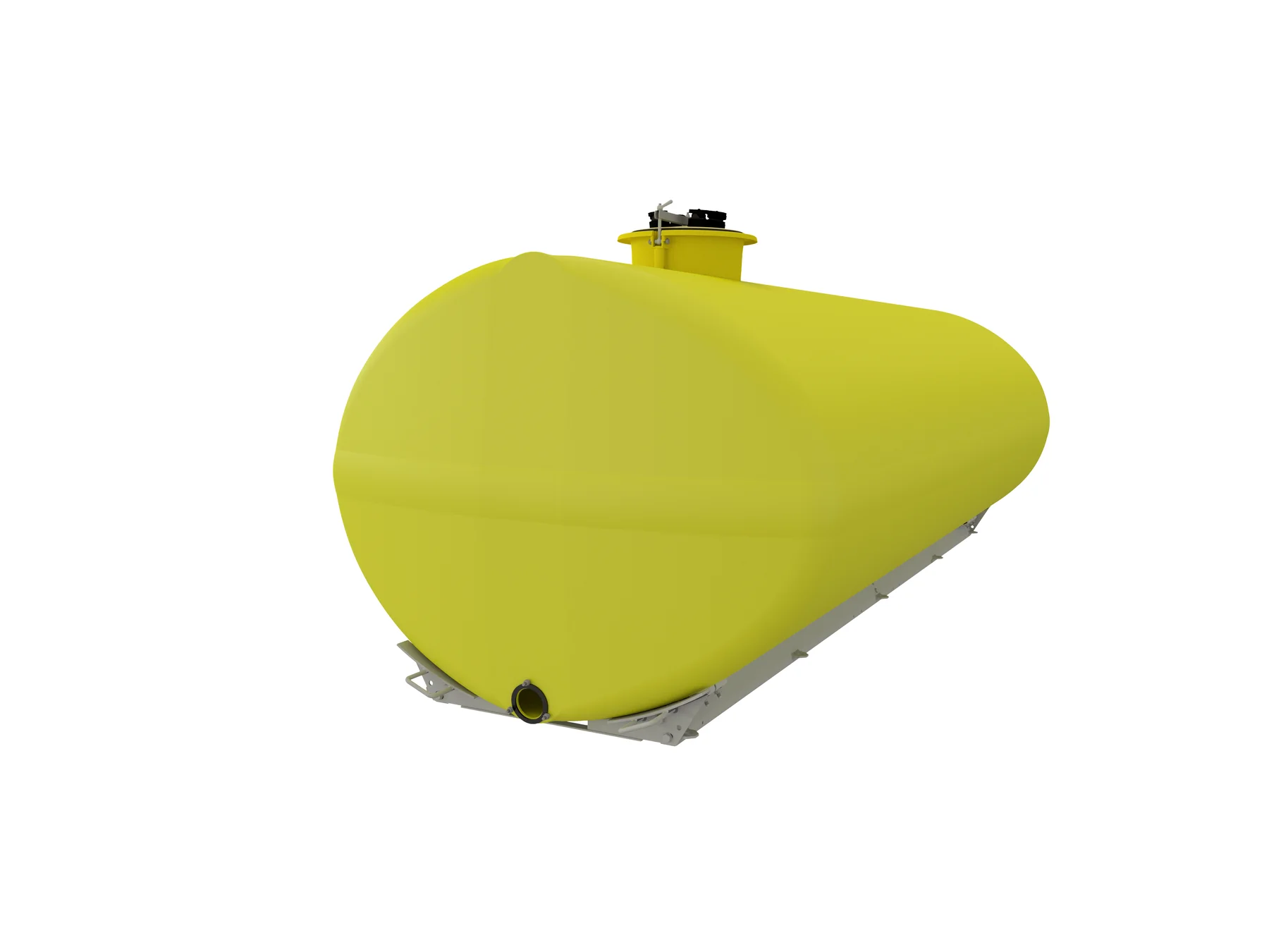 Oval tank GRP 5000 l, bakre kupol