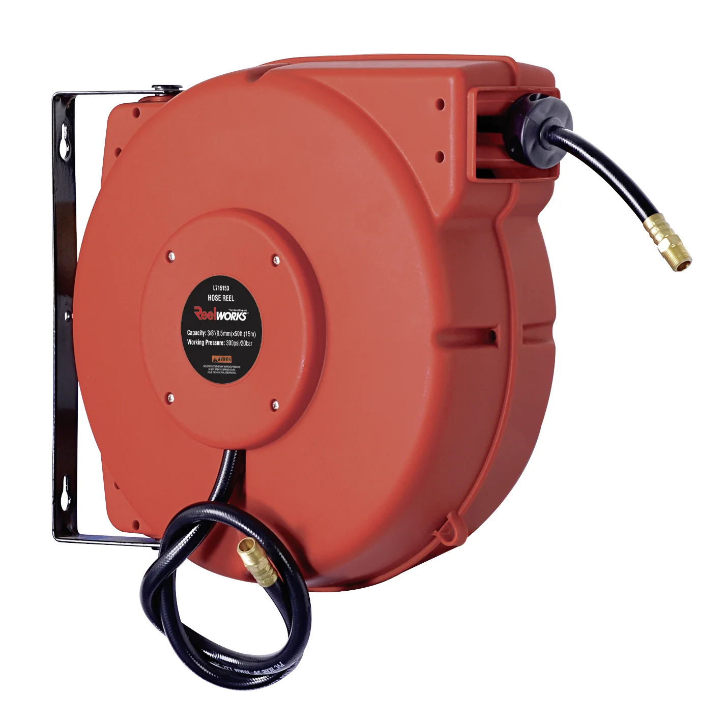 Automatisk slangvinda för smörjmedelspumpar