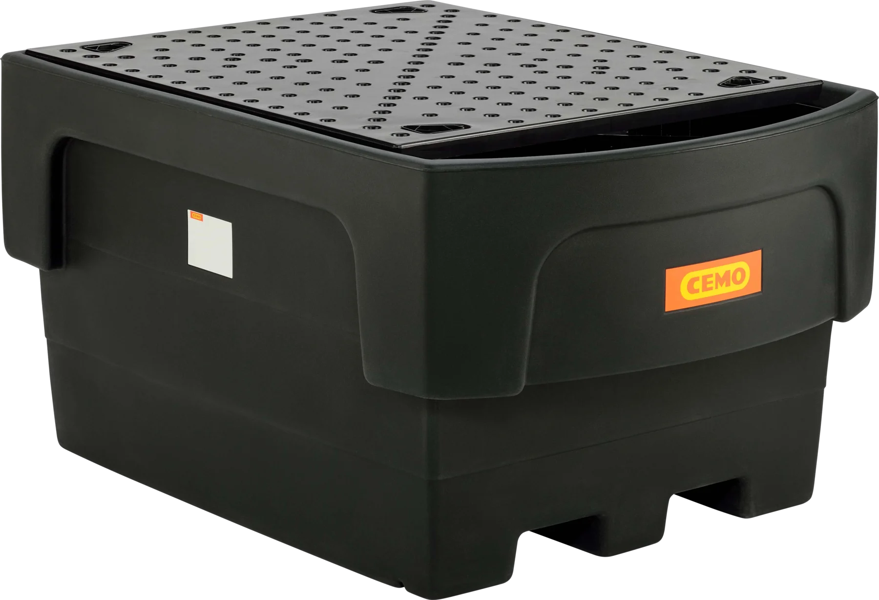 Vasca di raccolta IBC 1100/1-PE con dispositivo di travaso e piastra perforata in PE