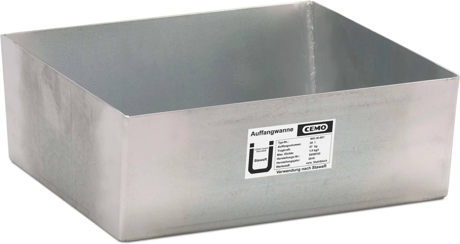 Vasca per contenitori piccoli in acciaio Q30