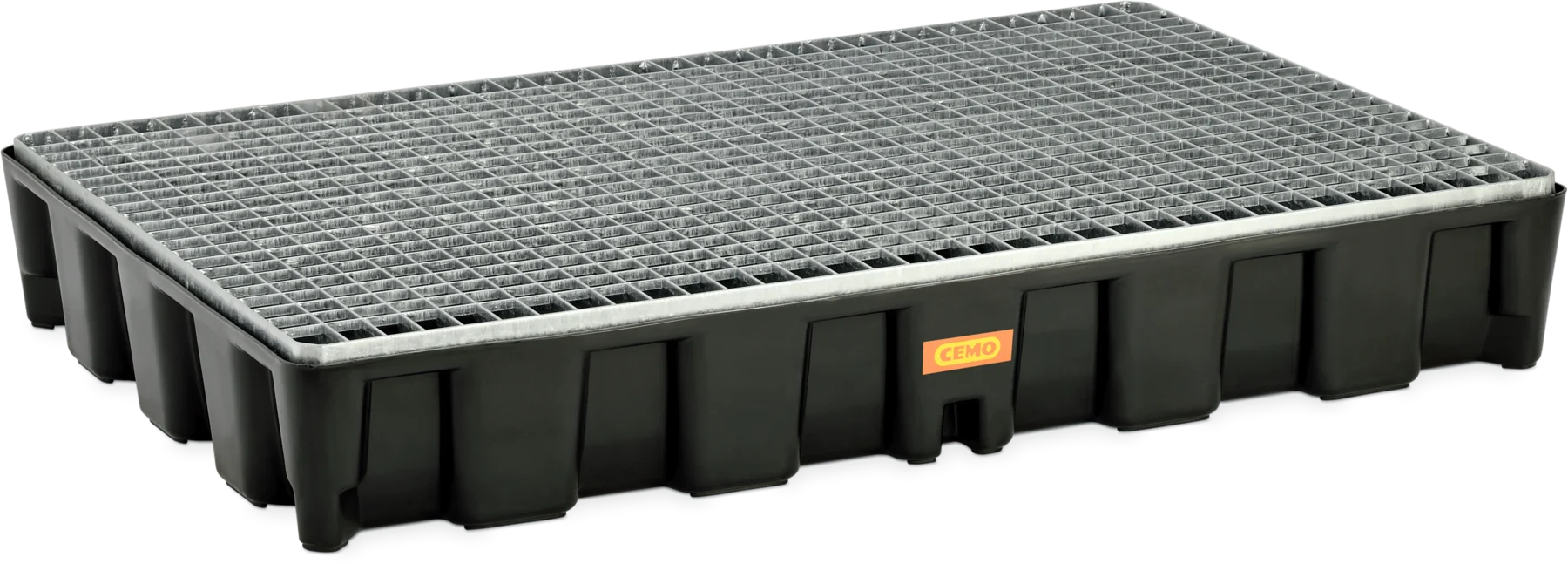 Cubeta colectora PE 120HD con rejilla de acero galvanizada