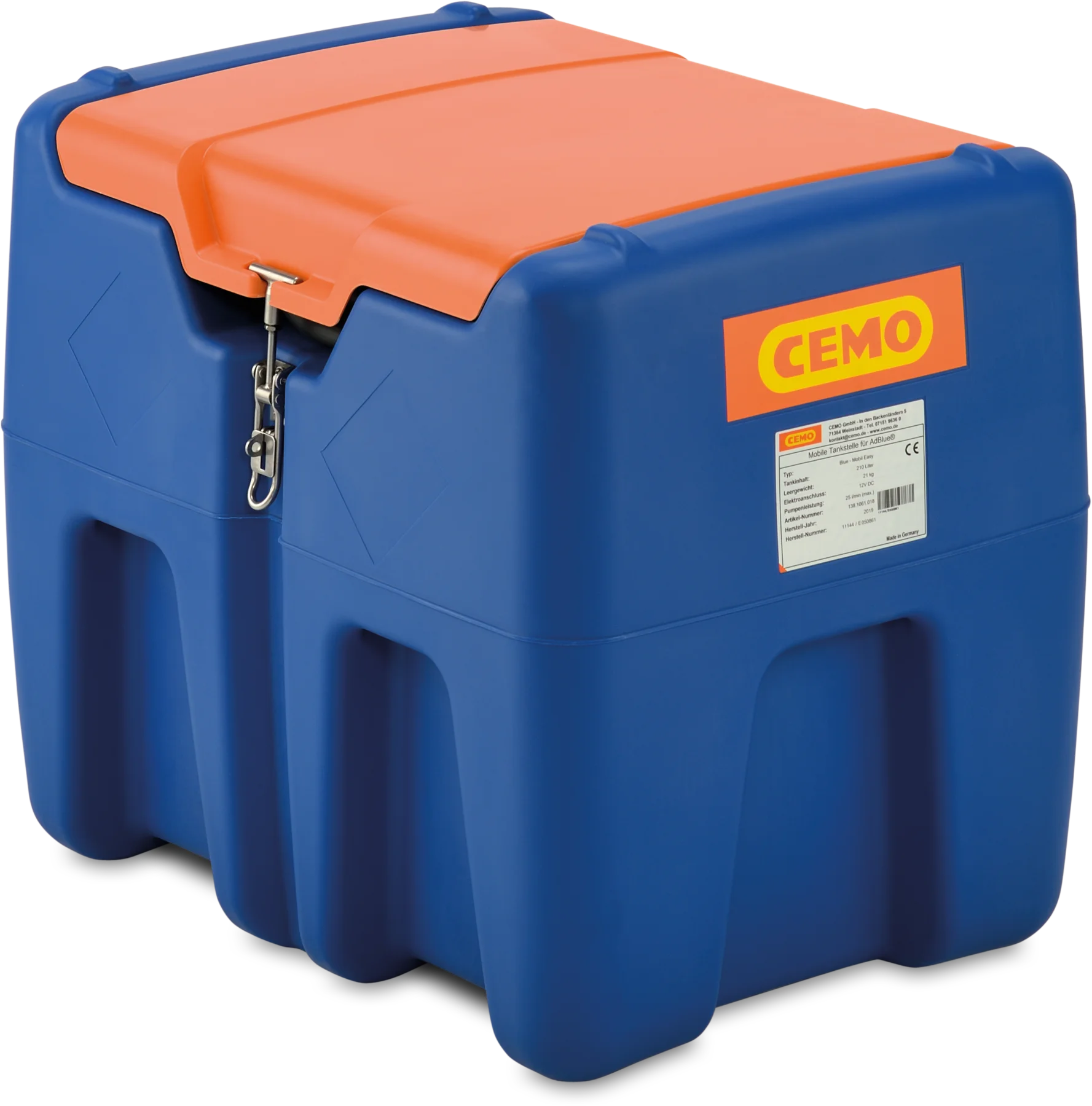 Blue-Mobile Easy 210 L with hinged lid