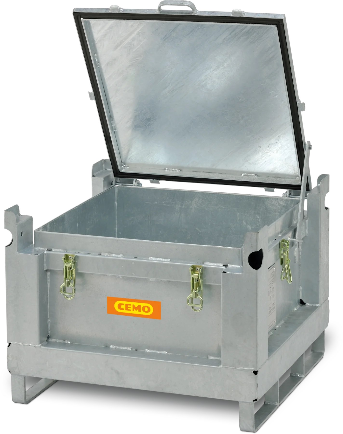 Recipiente colector de baterías de acero