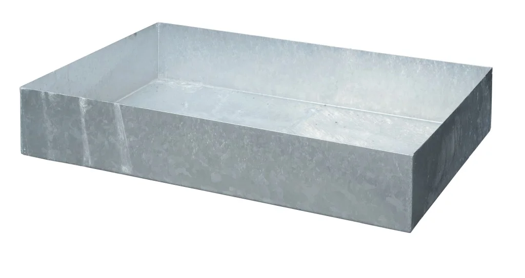 Sump pallet type SW2 o. F o. GR, galvanised model, without ground clewarance, without grating