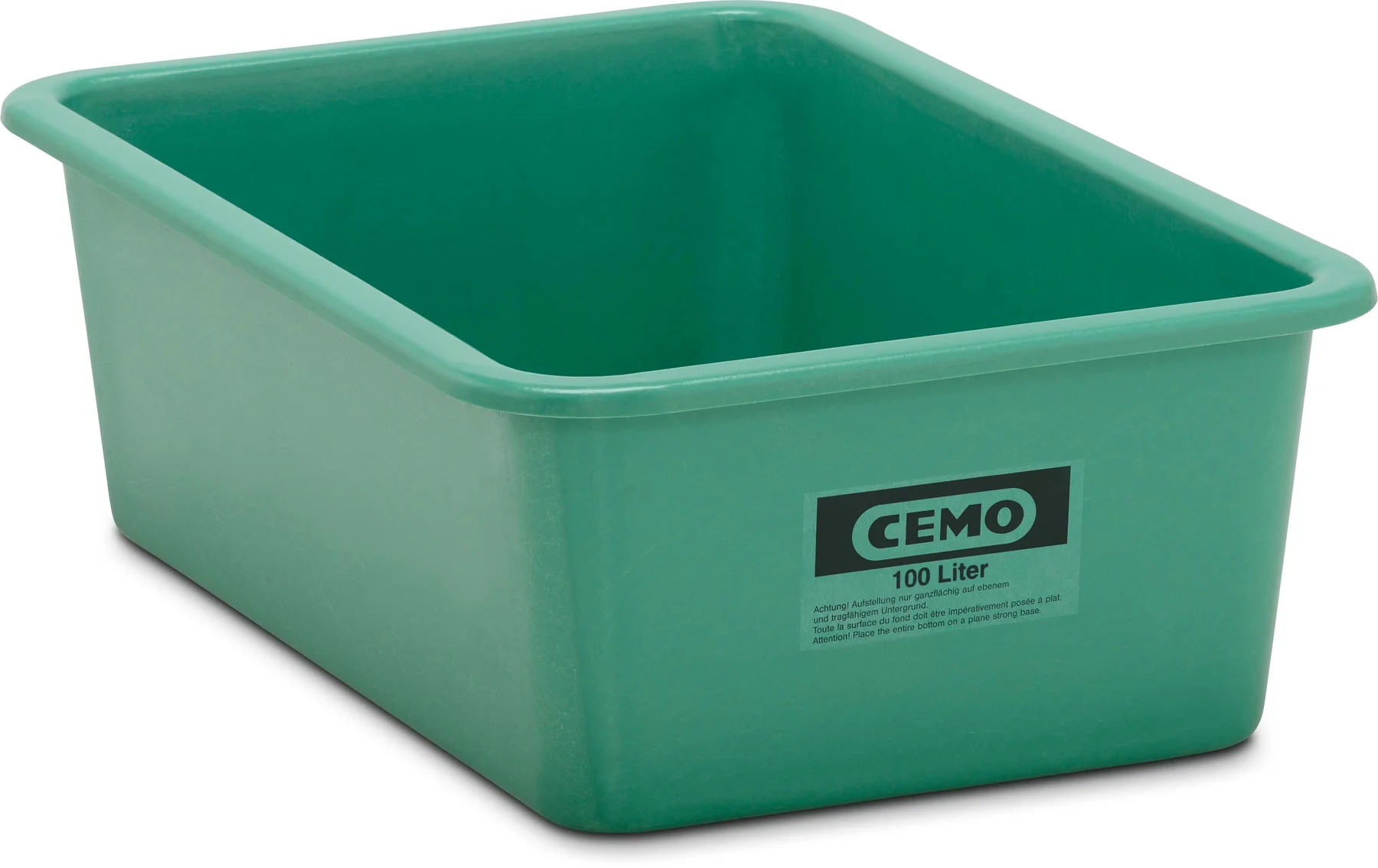 Rektangulär container 100 l standard, grön