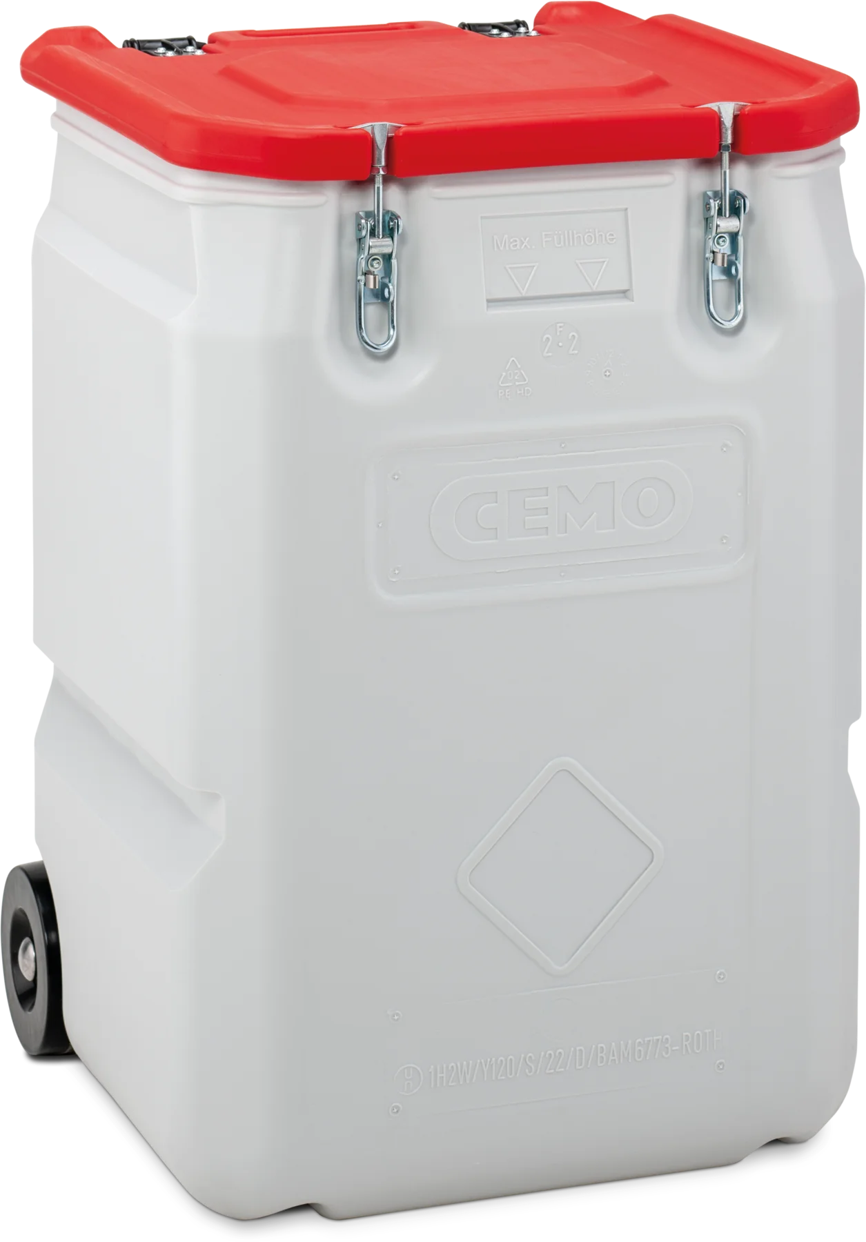 MOBIL-BOX 250, box gris, couvercle rouge à l’unité