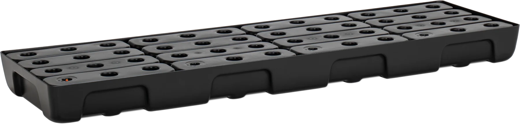 Bandeja colectora de estante, contenedor pequeño de PE 13/4 con rejilla PE