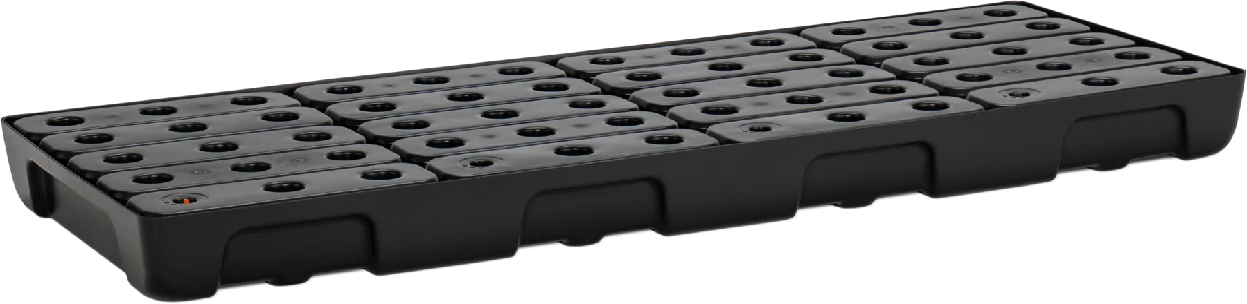 Bandeja colectora de estante, contenedor pequeño de PE 13/5 con rejilla PE