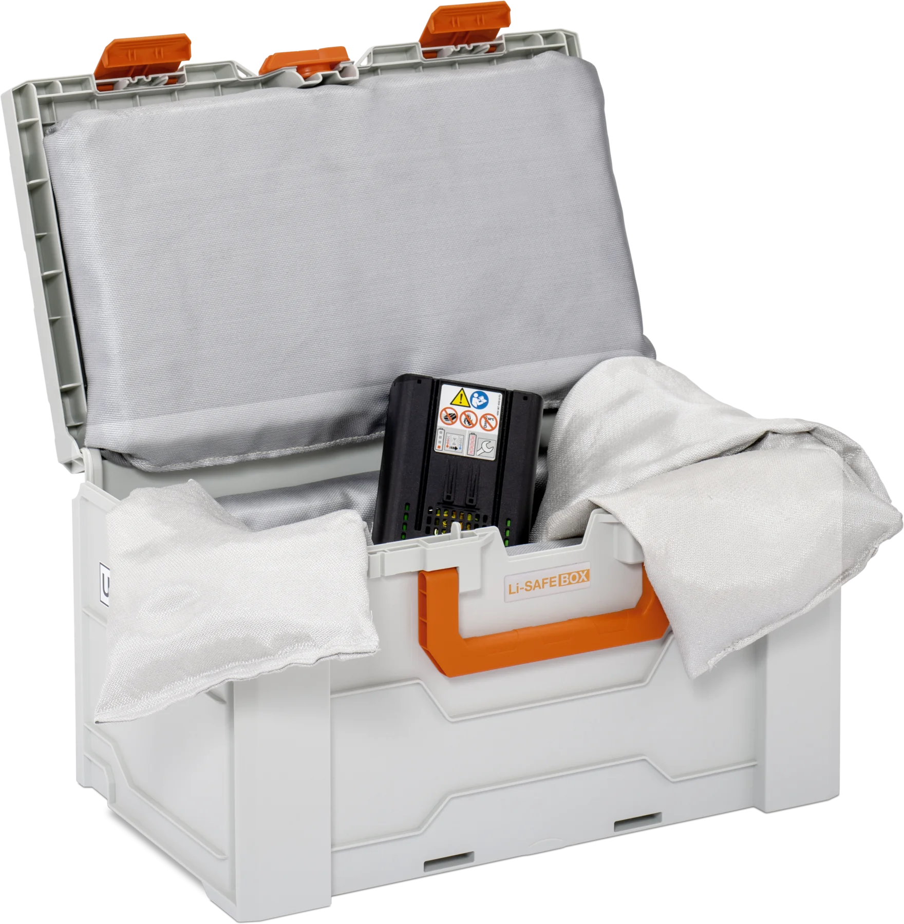 Battery system fire protection box Li-SAFE 2-L