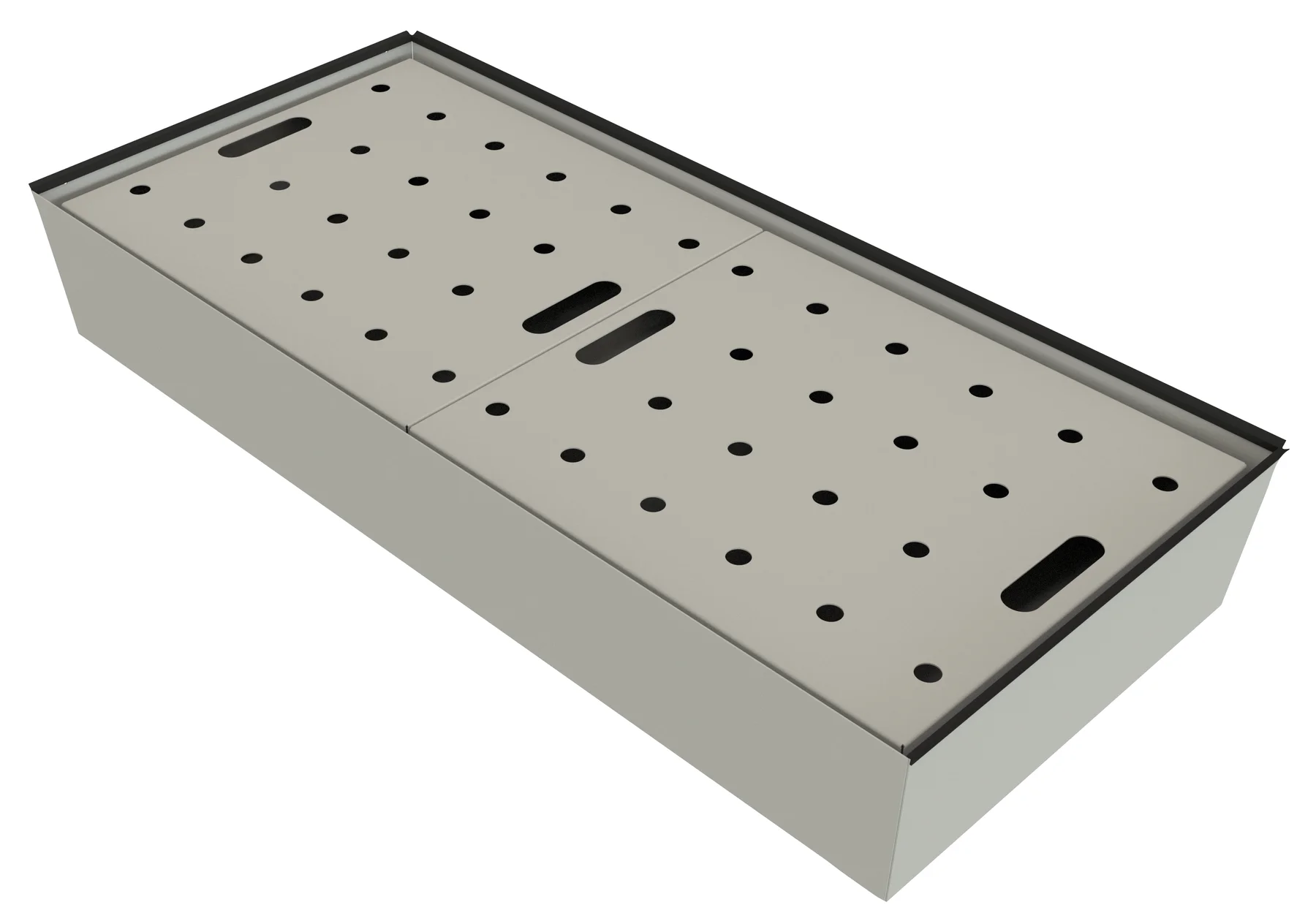 Bottom bund 12/20 with perforated plate grating