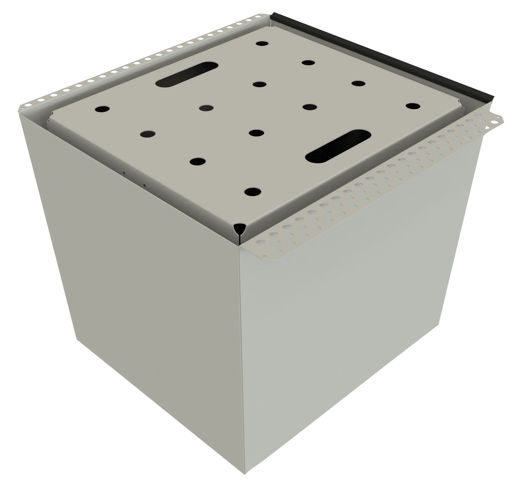 Bottom bund 6/20 with perforated plate grating 