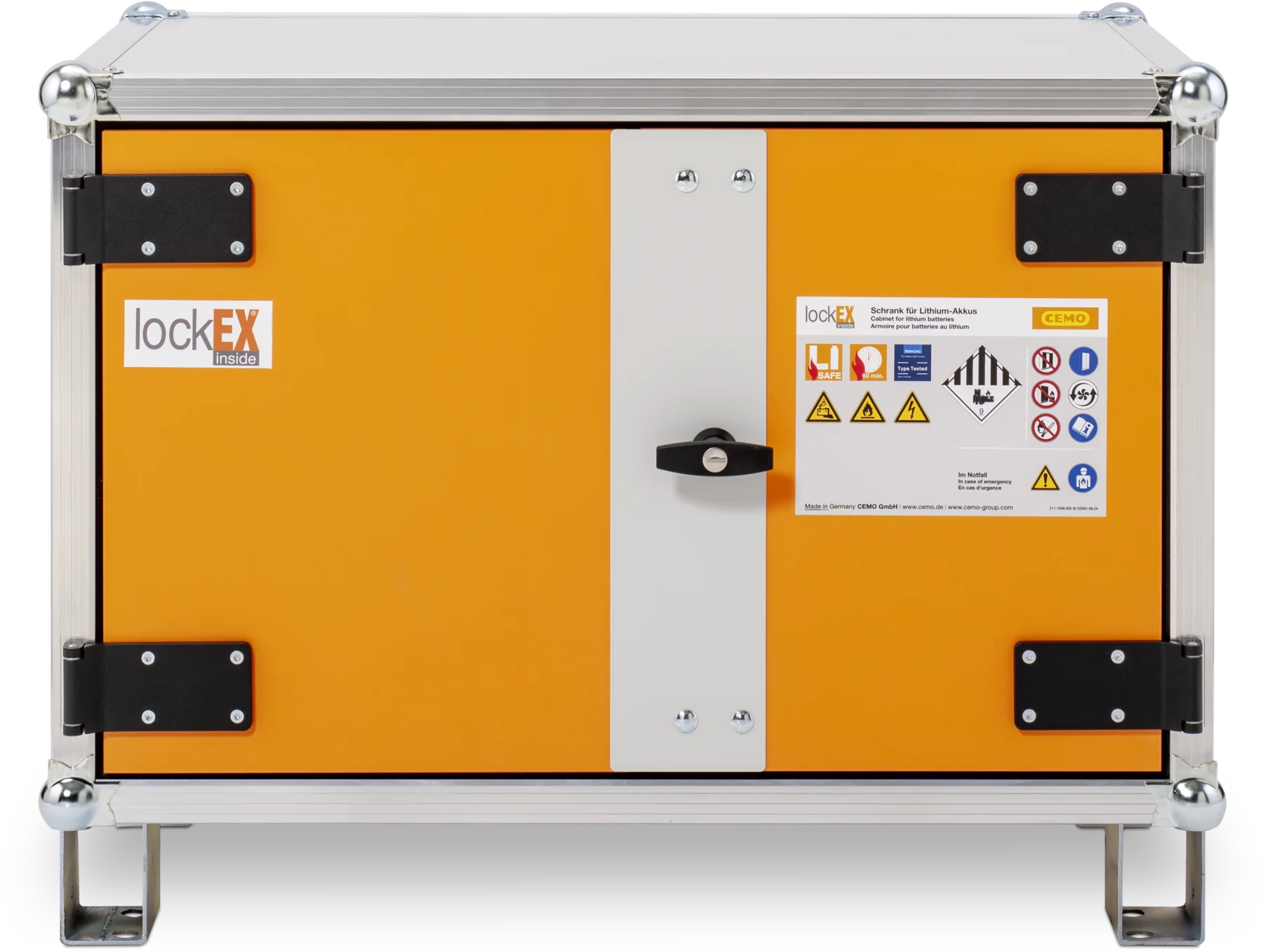 CEMO Battery storage cabinet 8/5, with feet