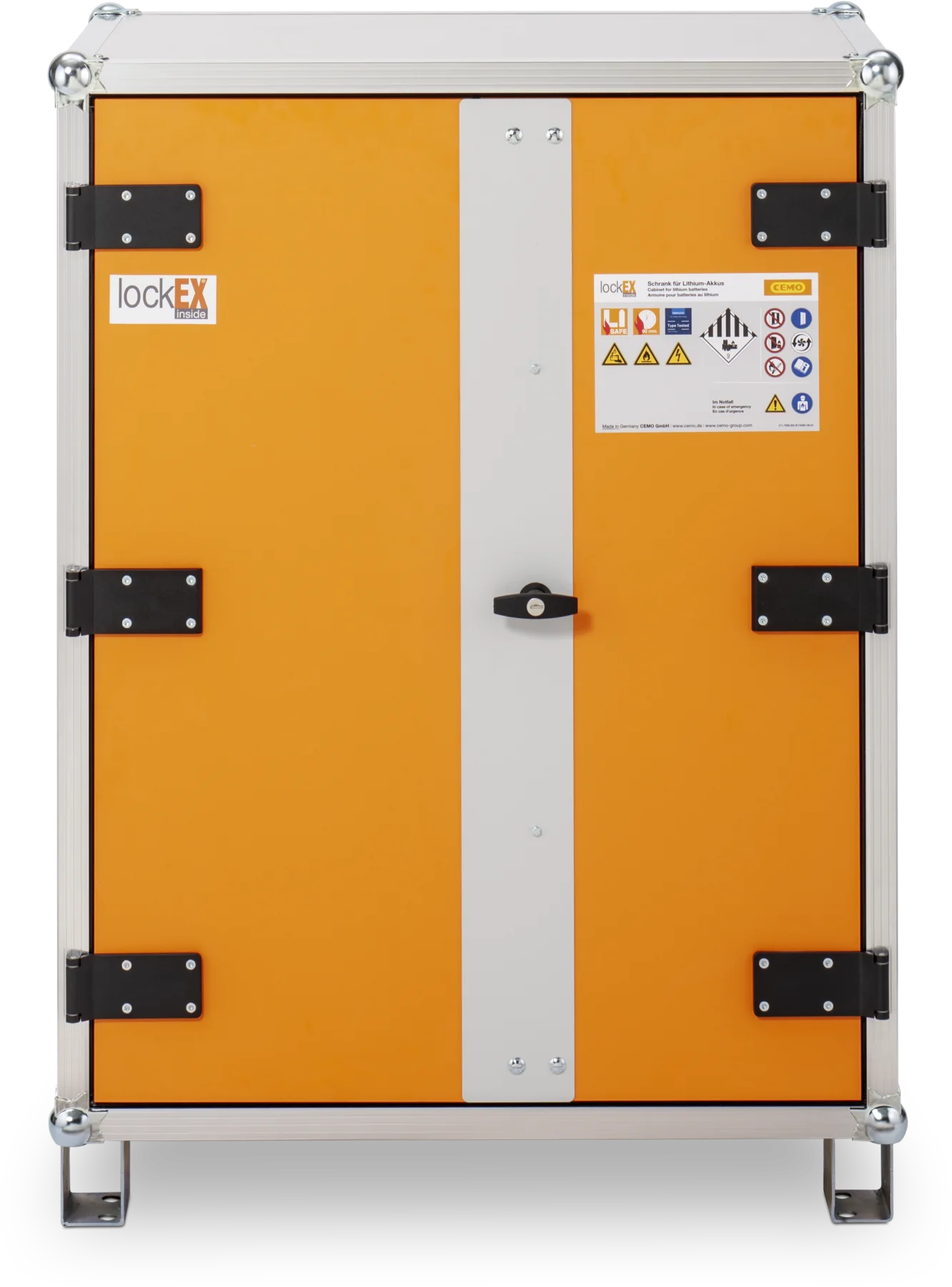 CEMO Battery storage cabinet 8/10 with feet