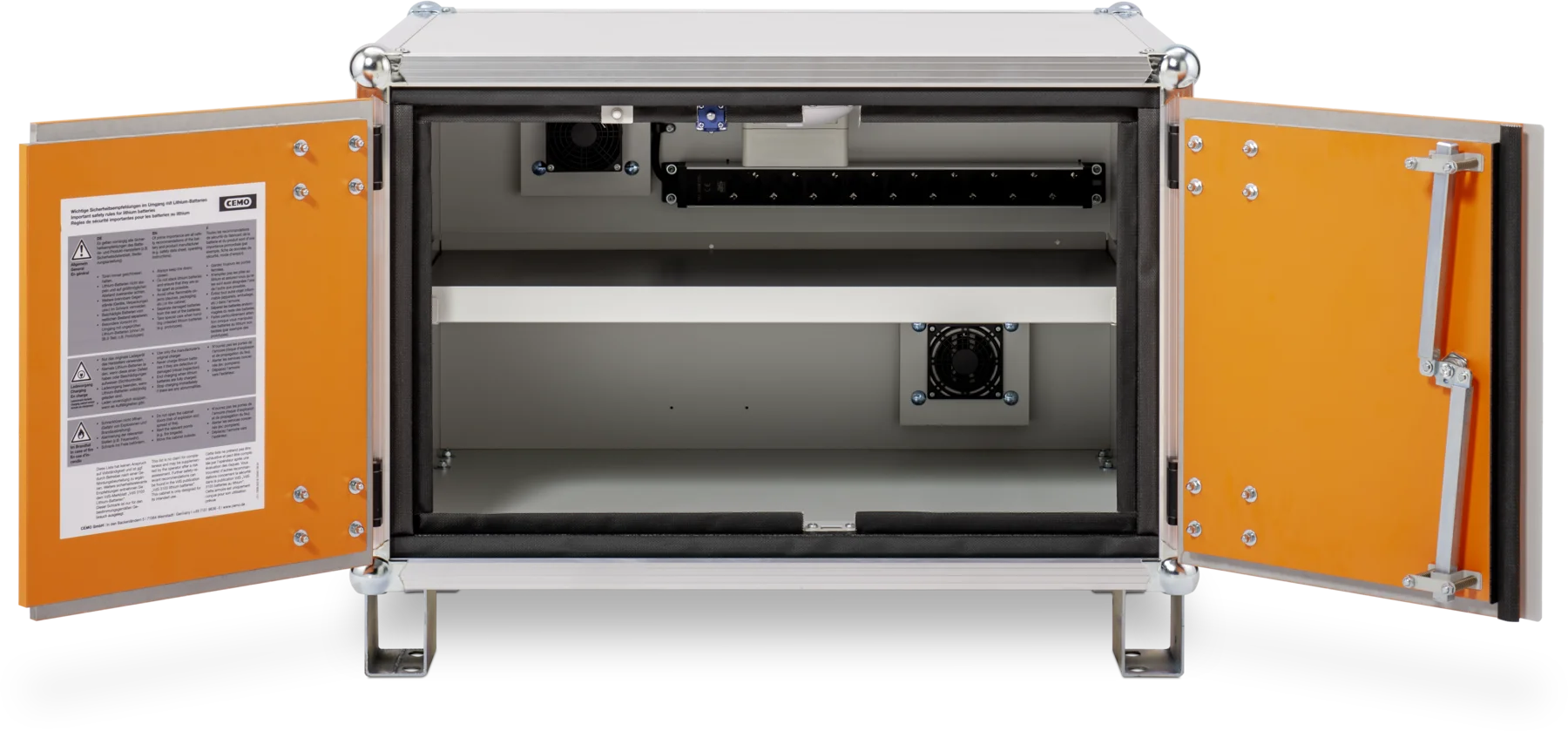 CEMO Battery charging cabinet Basic 8/5, with feet