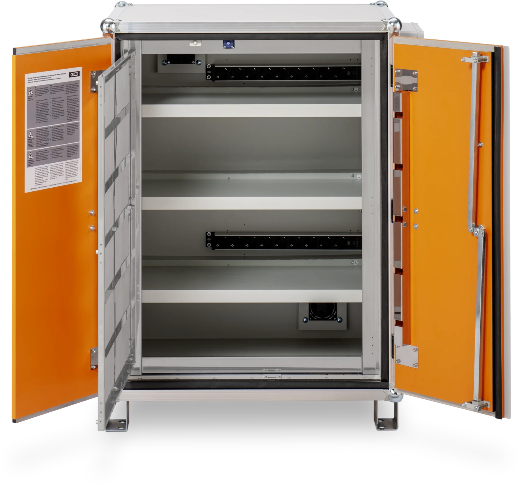 CEMO Battery charging cabinet Premium 8/10, 400 V with feet