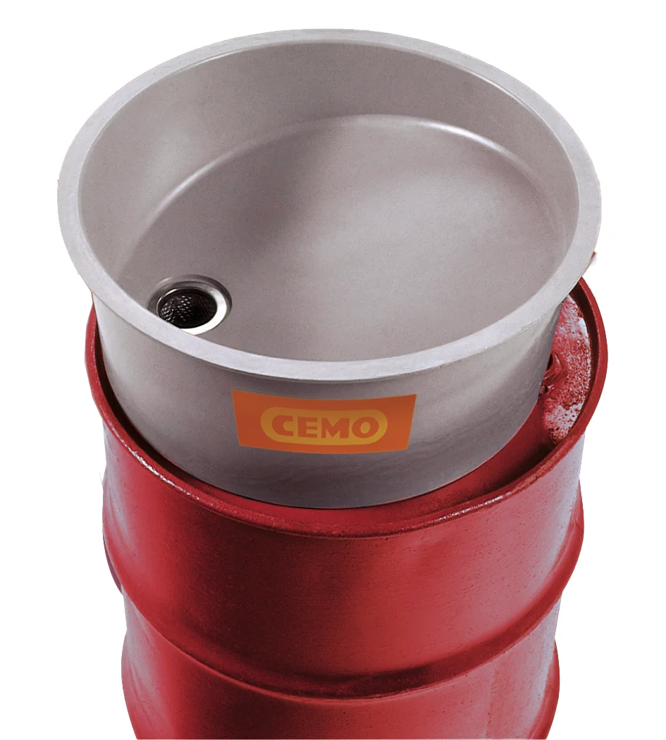 GRP funnel without lid for 200 l drum