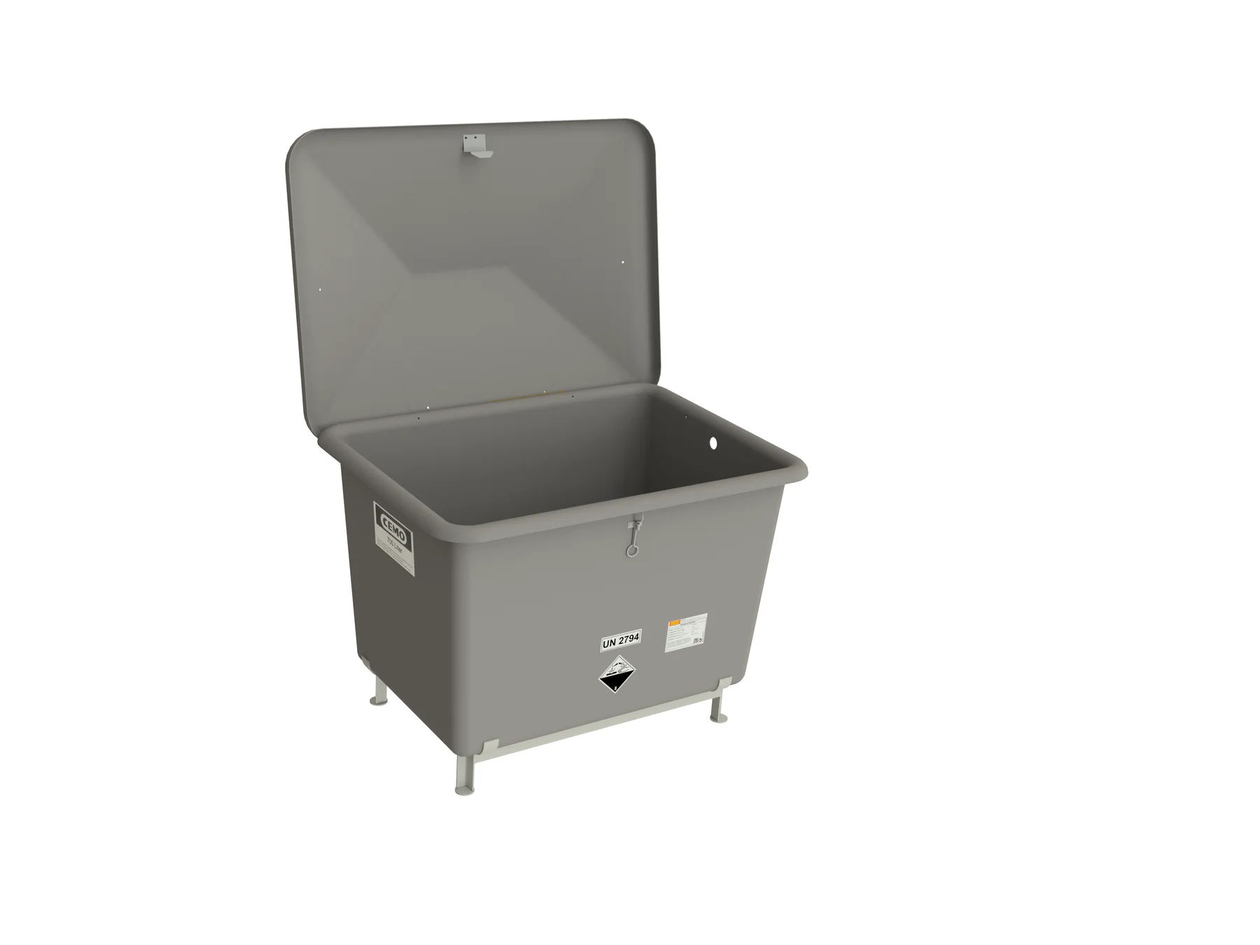 Contenitore per batterie macchina esauste 700 l