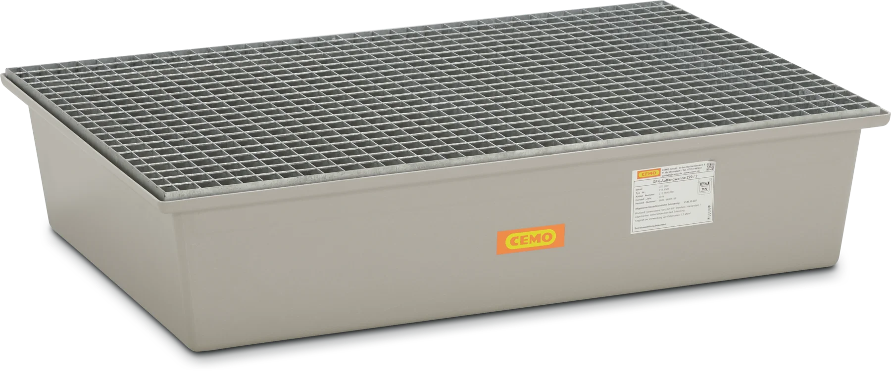 GRP sump pallet 220/2 with approval