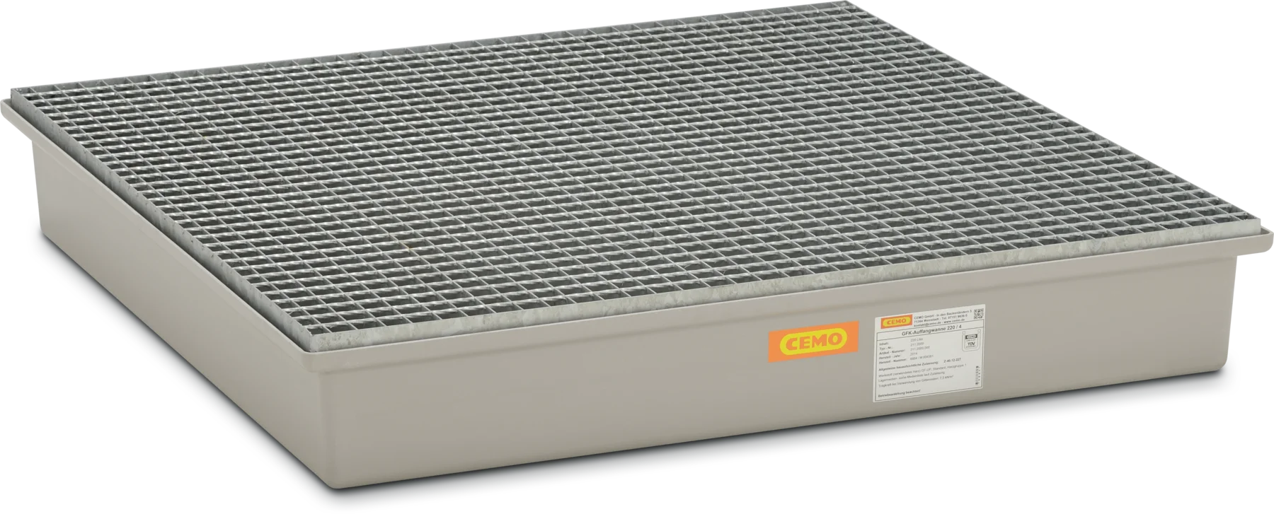 GRP-uppsamlingstråg 220/4 med godkännande