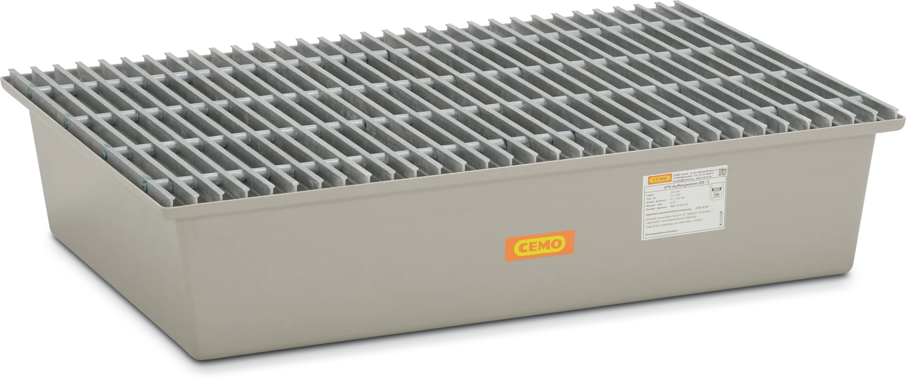 GRP sump pallet 220/2 with approval