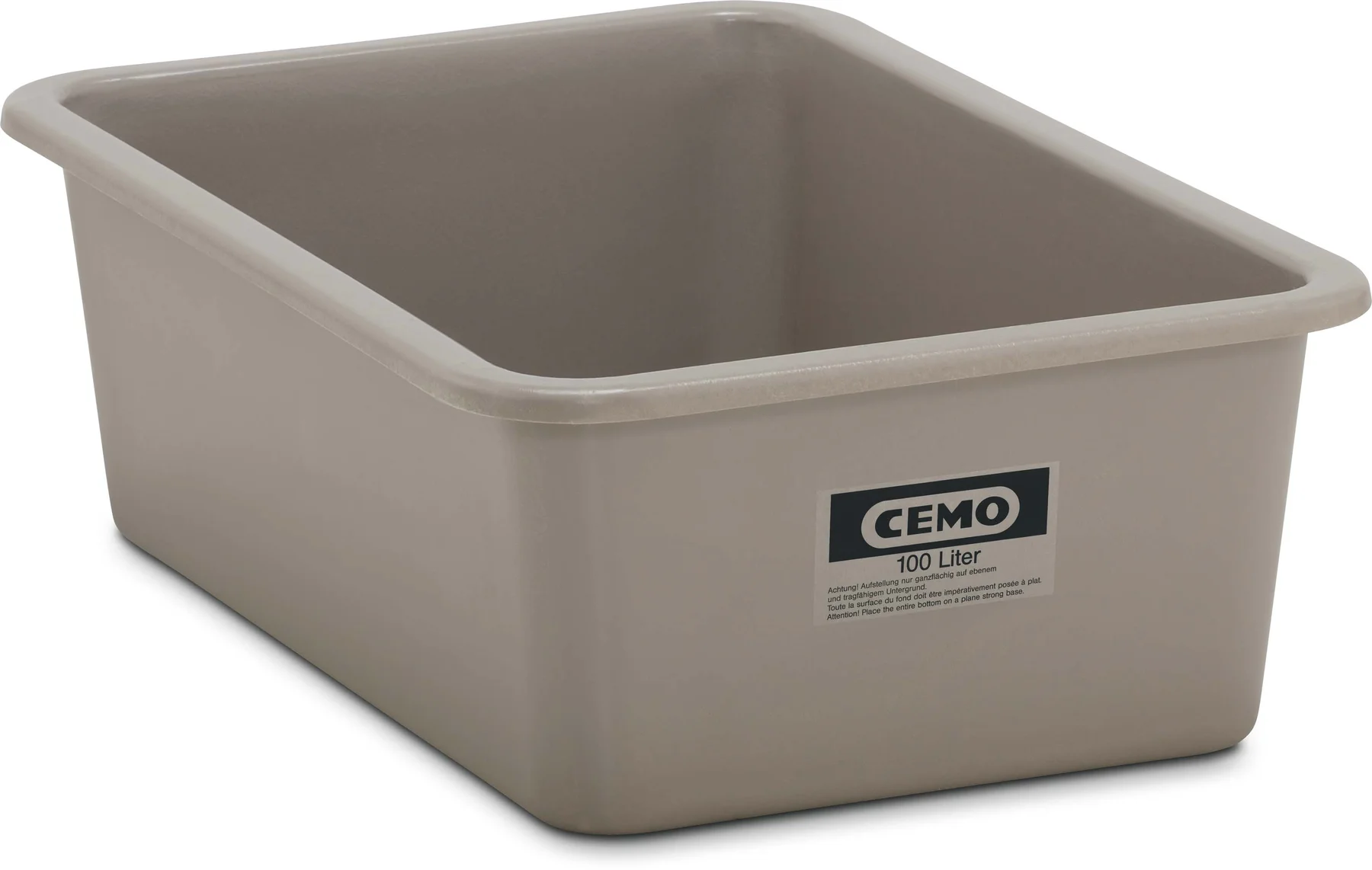 Rectangular container 100 l standard, grey