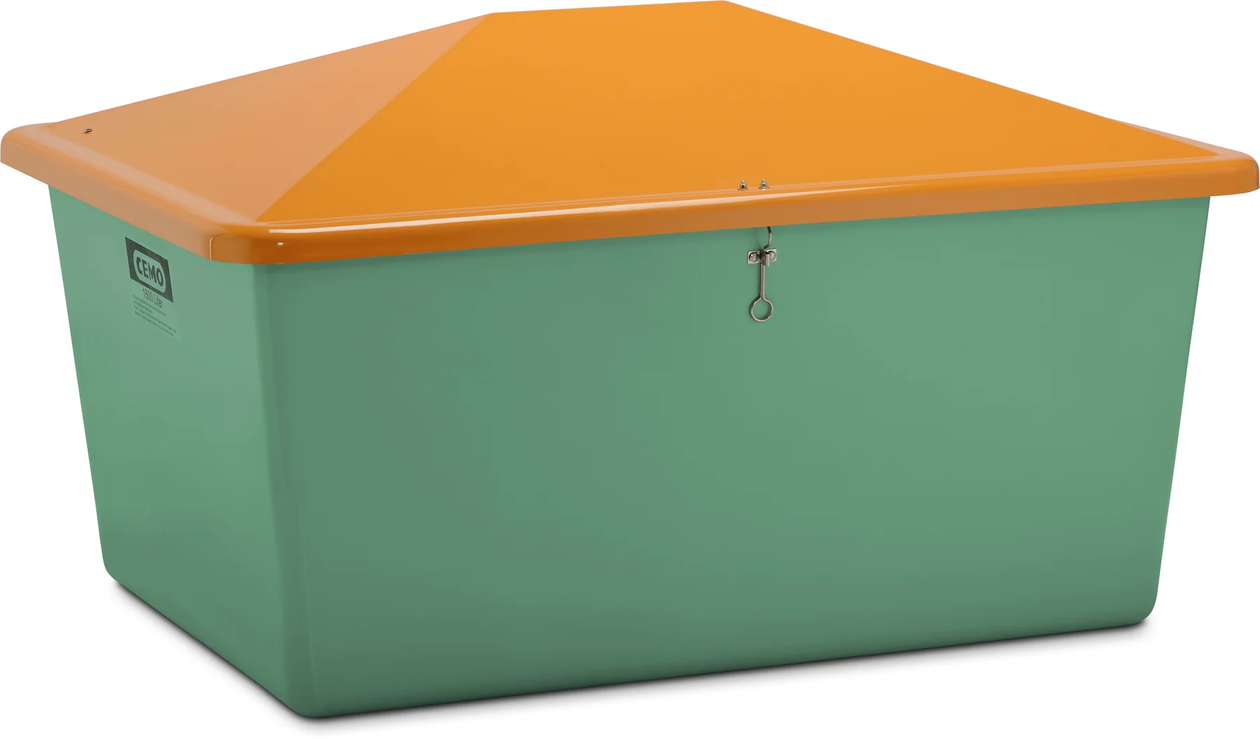 Contenitore per materiali da spargere 1500 l, verde/arancione           Contenitore per materiali da spargere in VTR 1500 l, verde/arancione