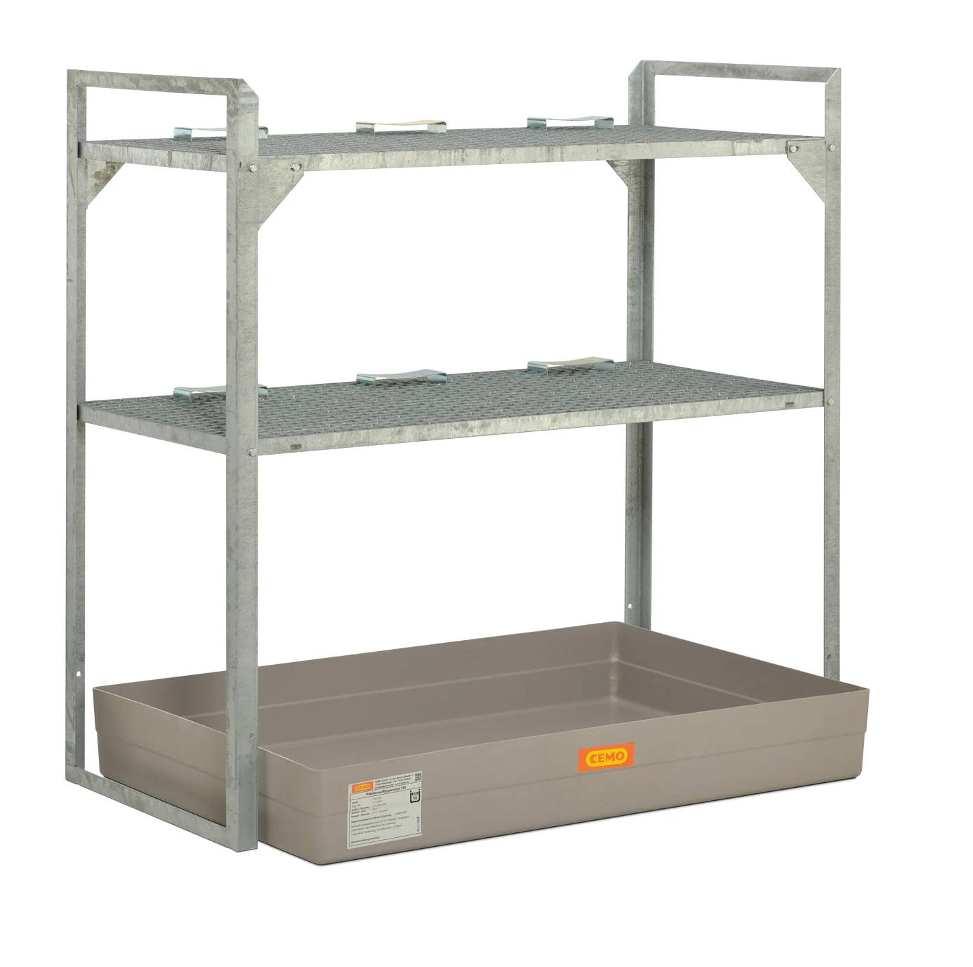 Kemikaliehylla typ 360 med GRP-uppsamlingstråg