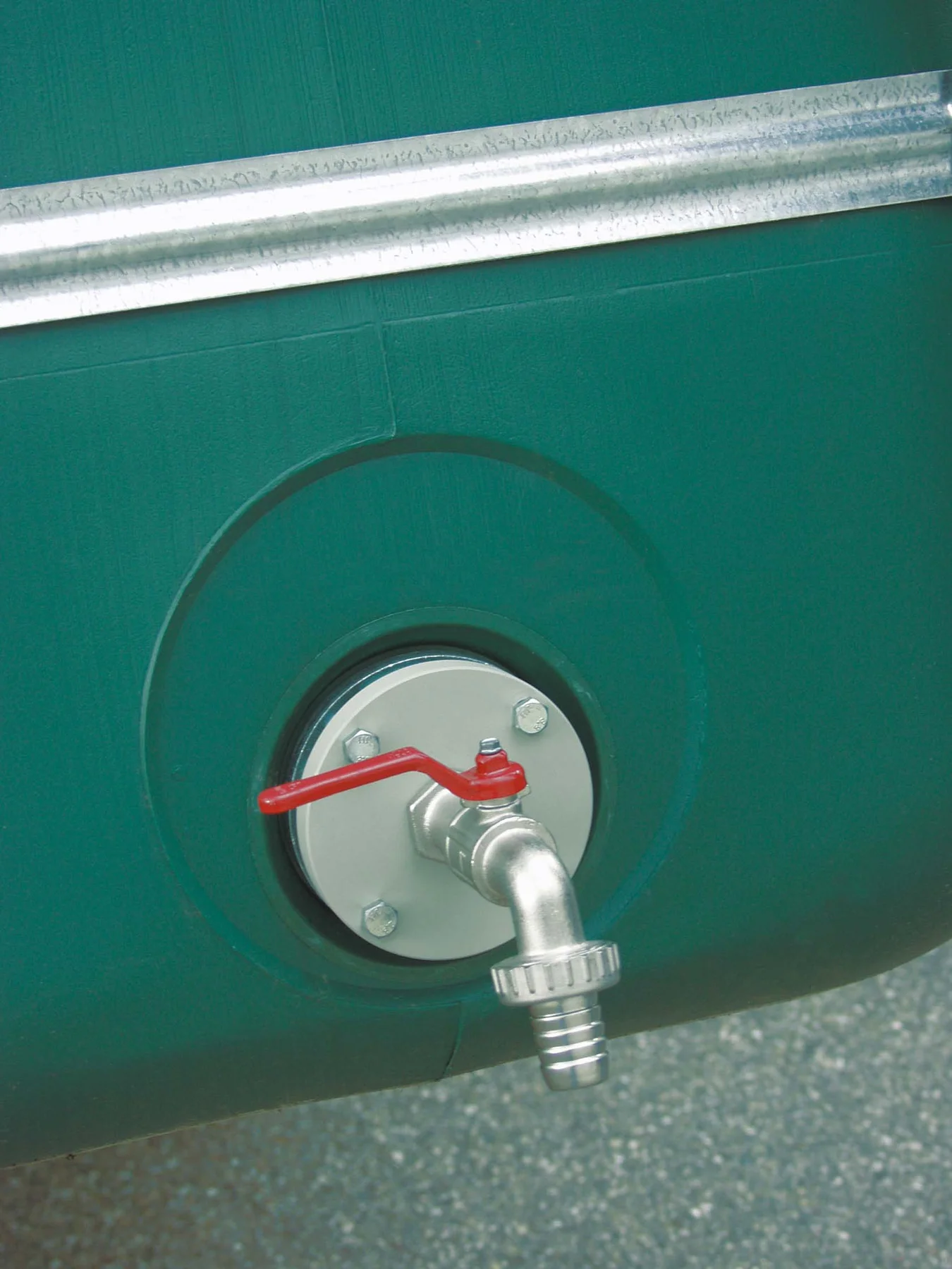 Flange with ball valve 1"