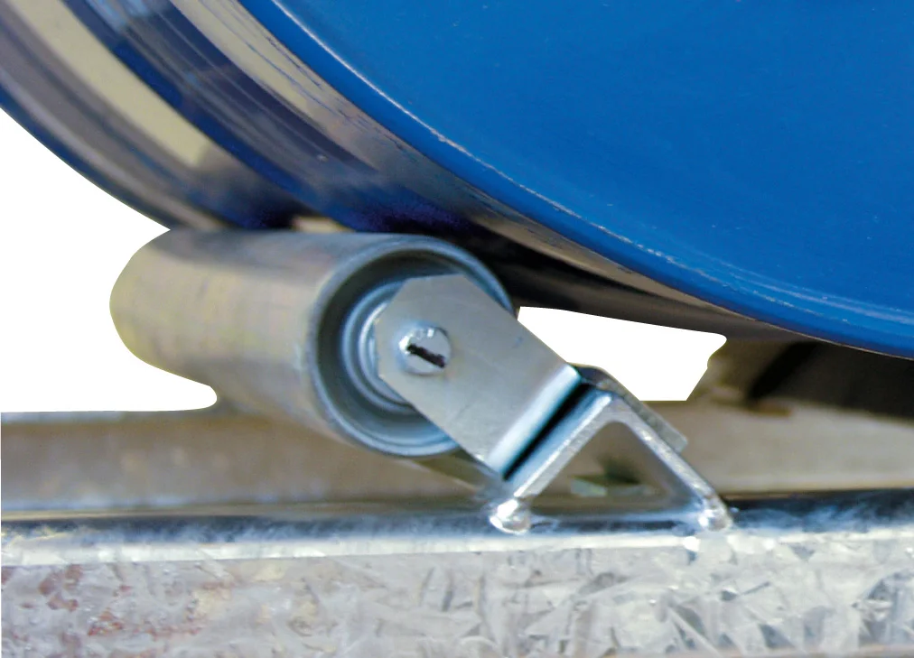 Roterande rullstöd för 200 l fat