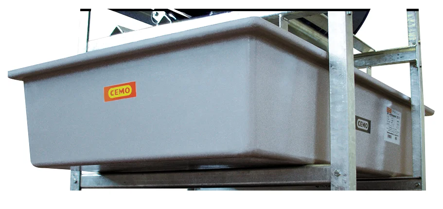 Stöd för uppsamlingstråg, för fathylla typ 800