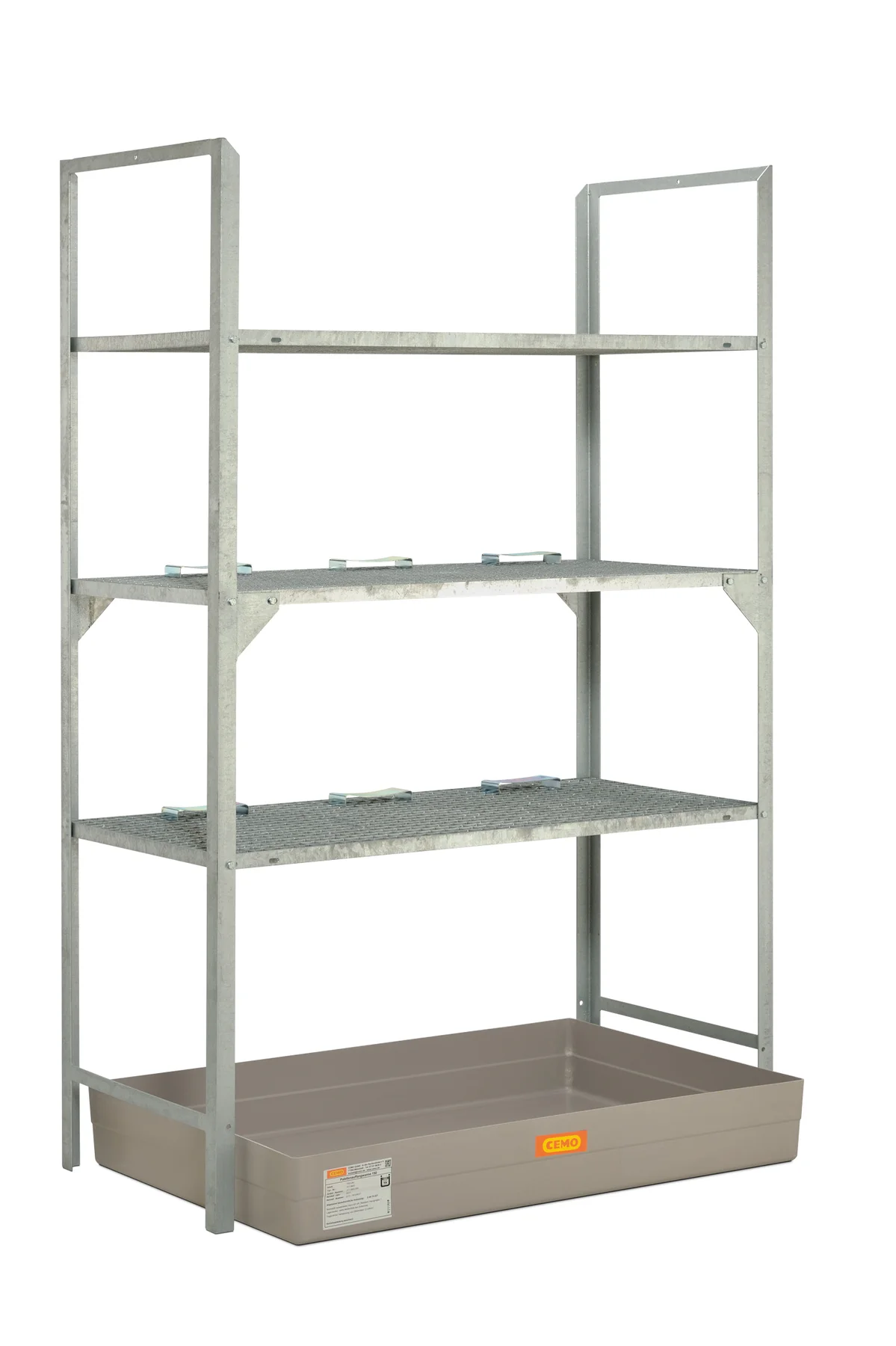 Utbyggnadsmodul för Kemikaliehylla typ 540 med GRP-uppsamlingstråg