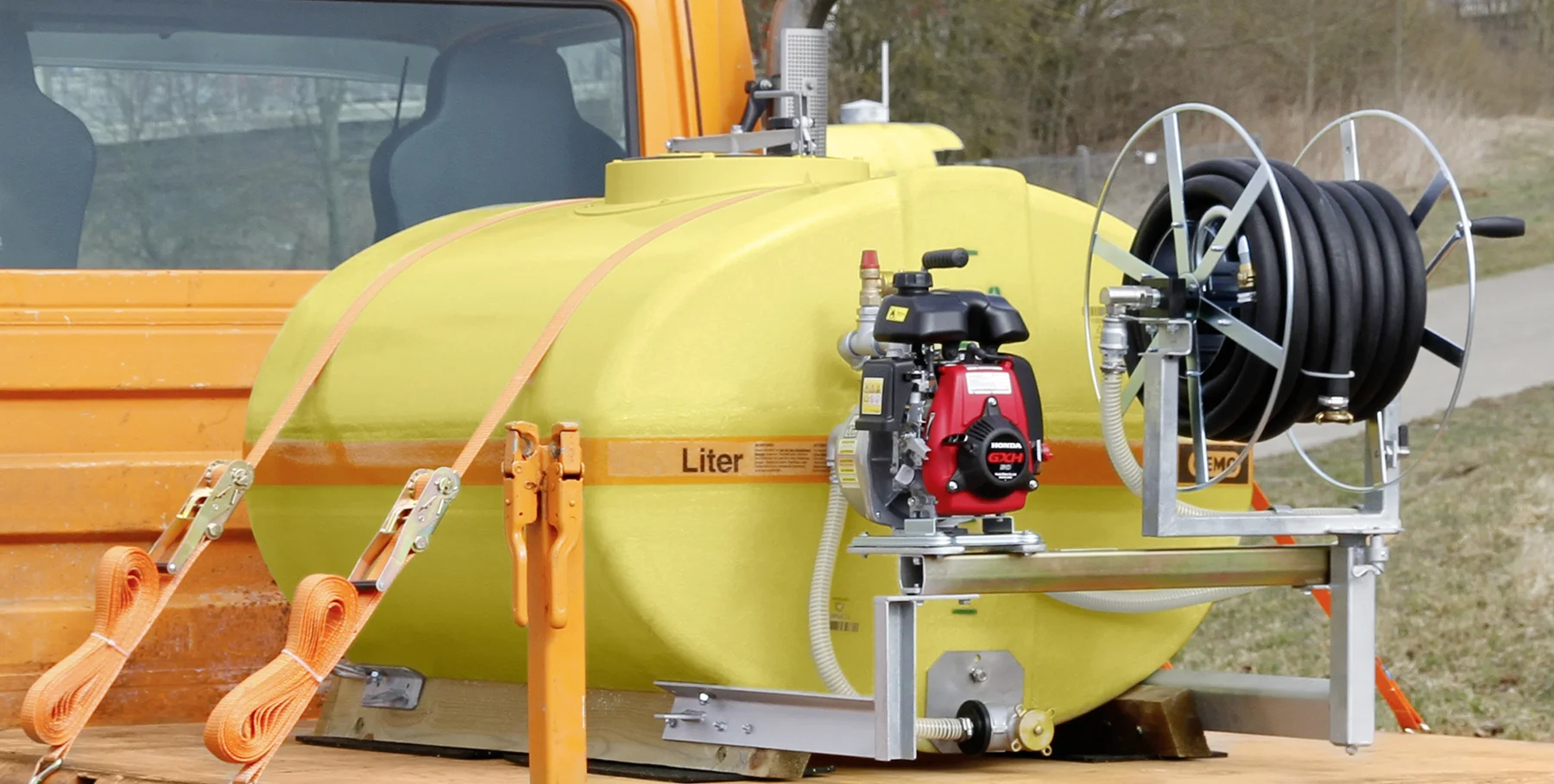 Sistema d'irrigazione mobile BWS 130, 2.000 l corto