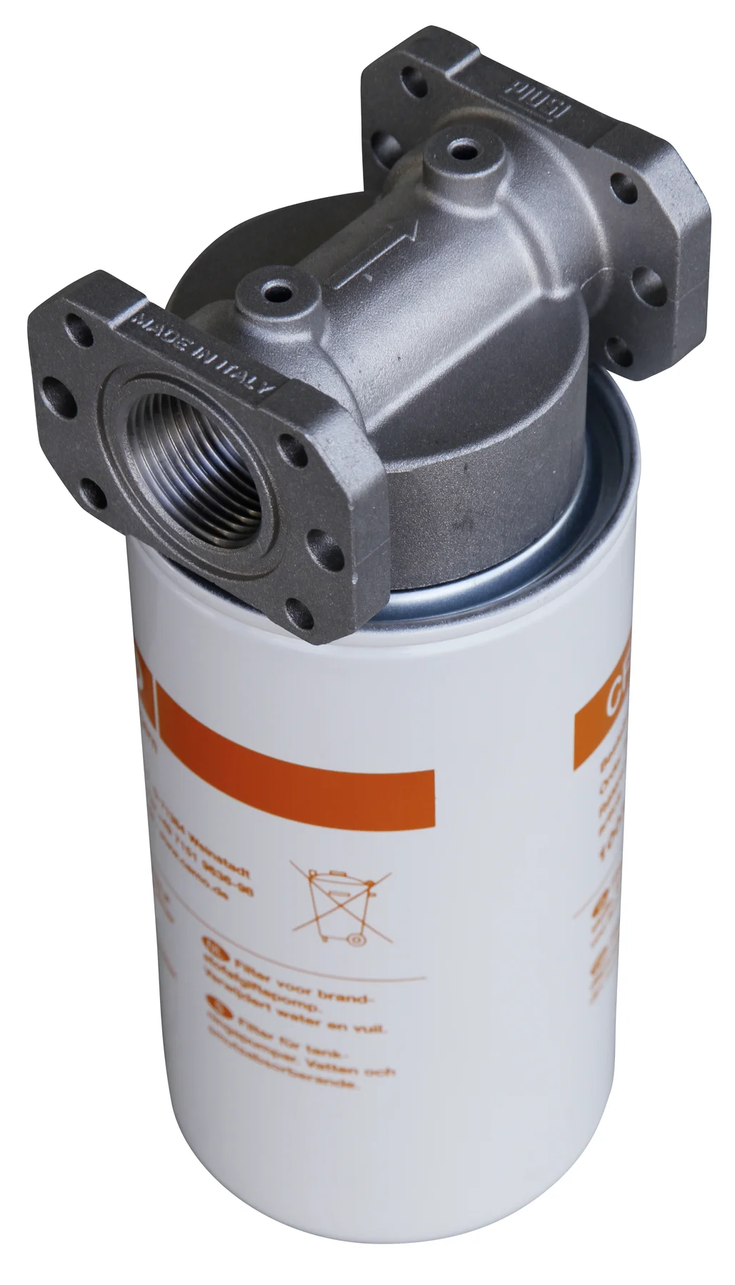 Patronfilter med vattenavskiljare, max. 70 l/min