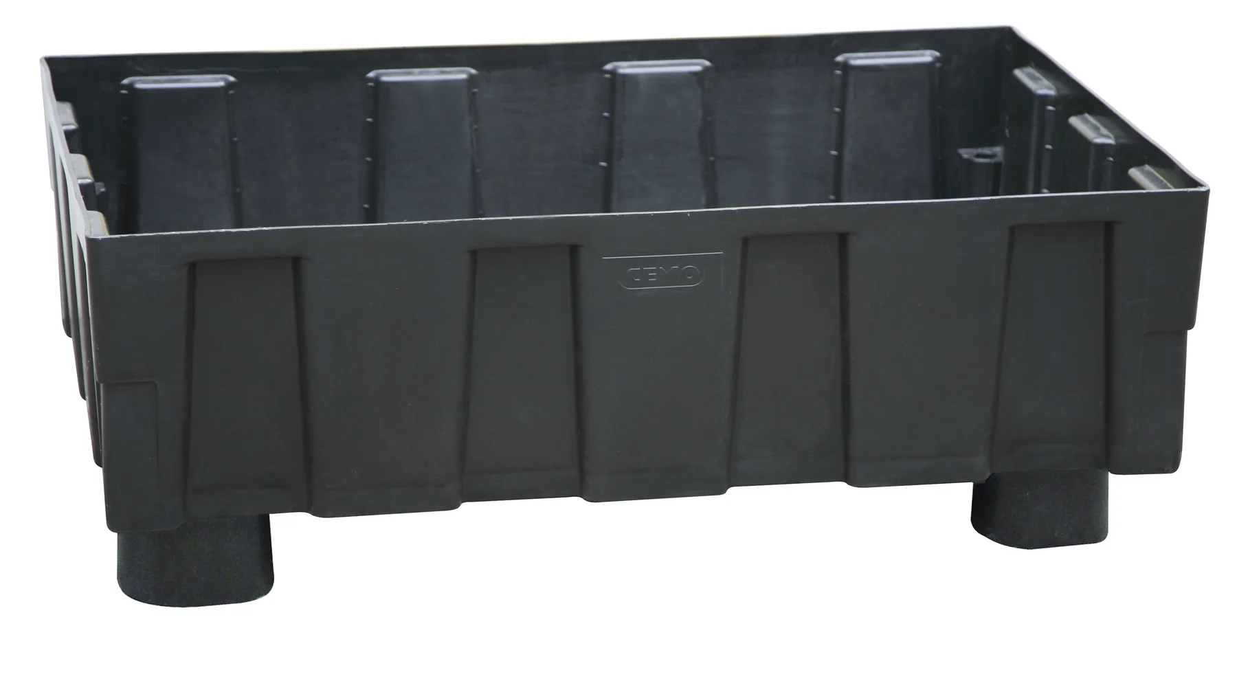 PE sump pallet 205/2 with 4 feet with approval