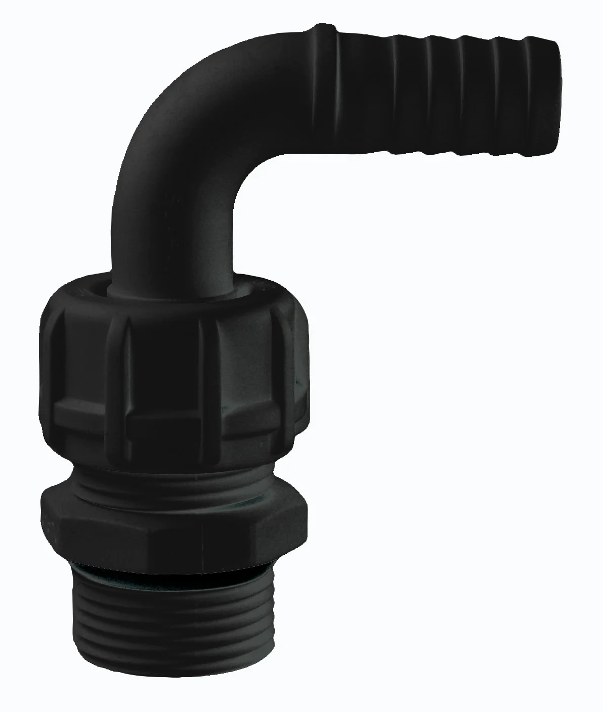 Plastic 90° hose connector