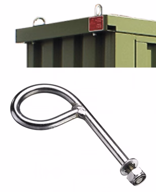 Juego de 4 eslingas para una carga total de hasta 1 t 