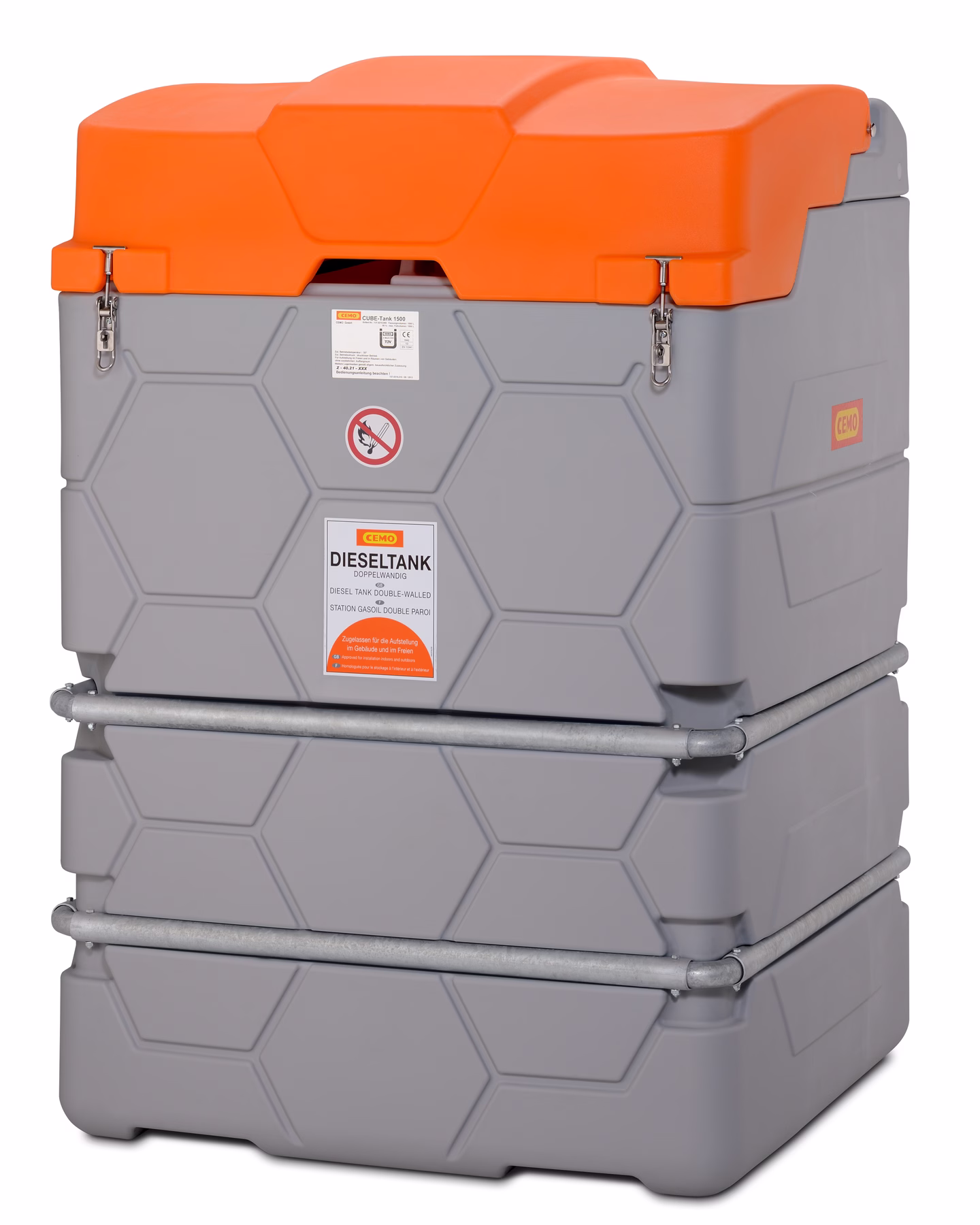 CUBE-Tank Outdoor Basic for diesel, 1,500 l