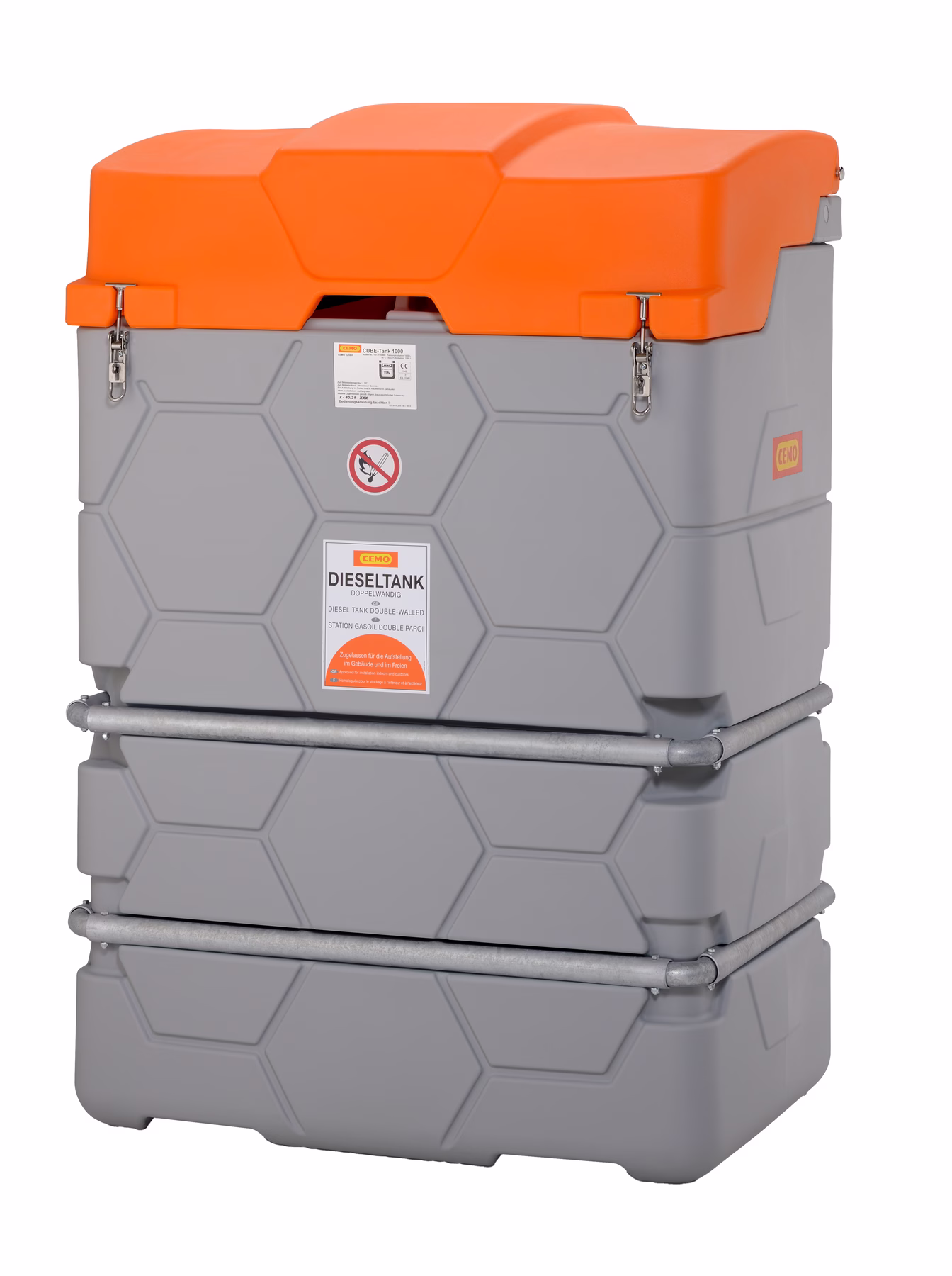 CUBE-Tank Outdoor Premium for diesel, 1,000 l