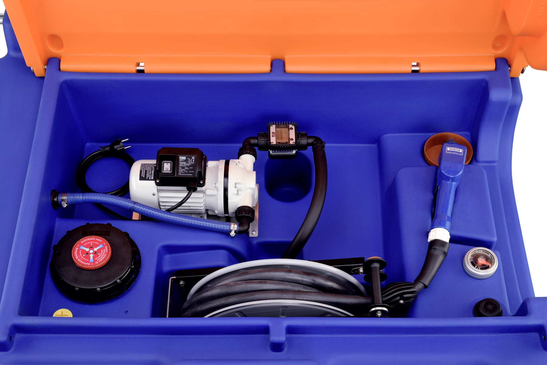 Depósito Blue-Mobil Easy para AdBlue® de 980 l con bomba eléctrica de membrana 12 V //Con tapa