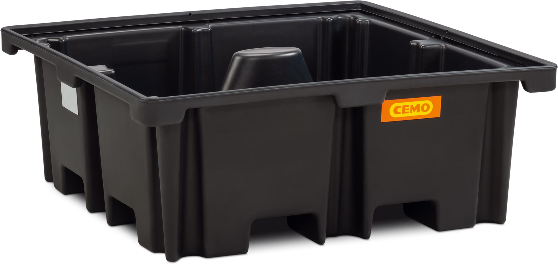 Vasche di raccolta per pallet in PE 120 x 120 cm, 400 l senza griglia