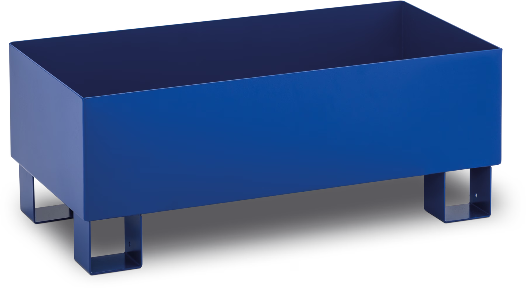 Steel sump painted without grating