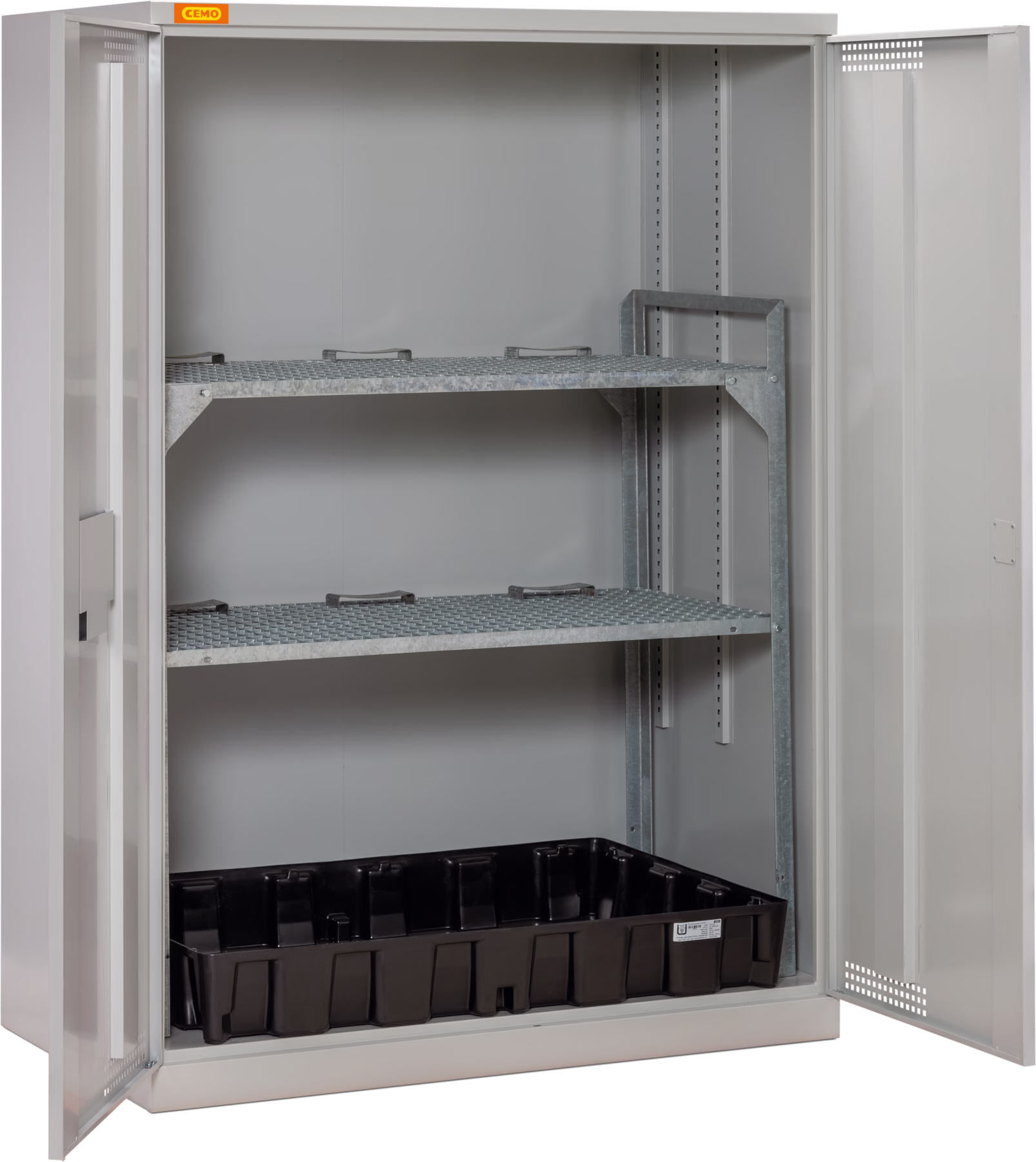 Drum cabinet 14/20 with drum rack and PE sump