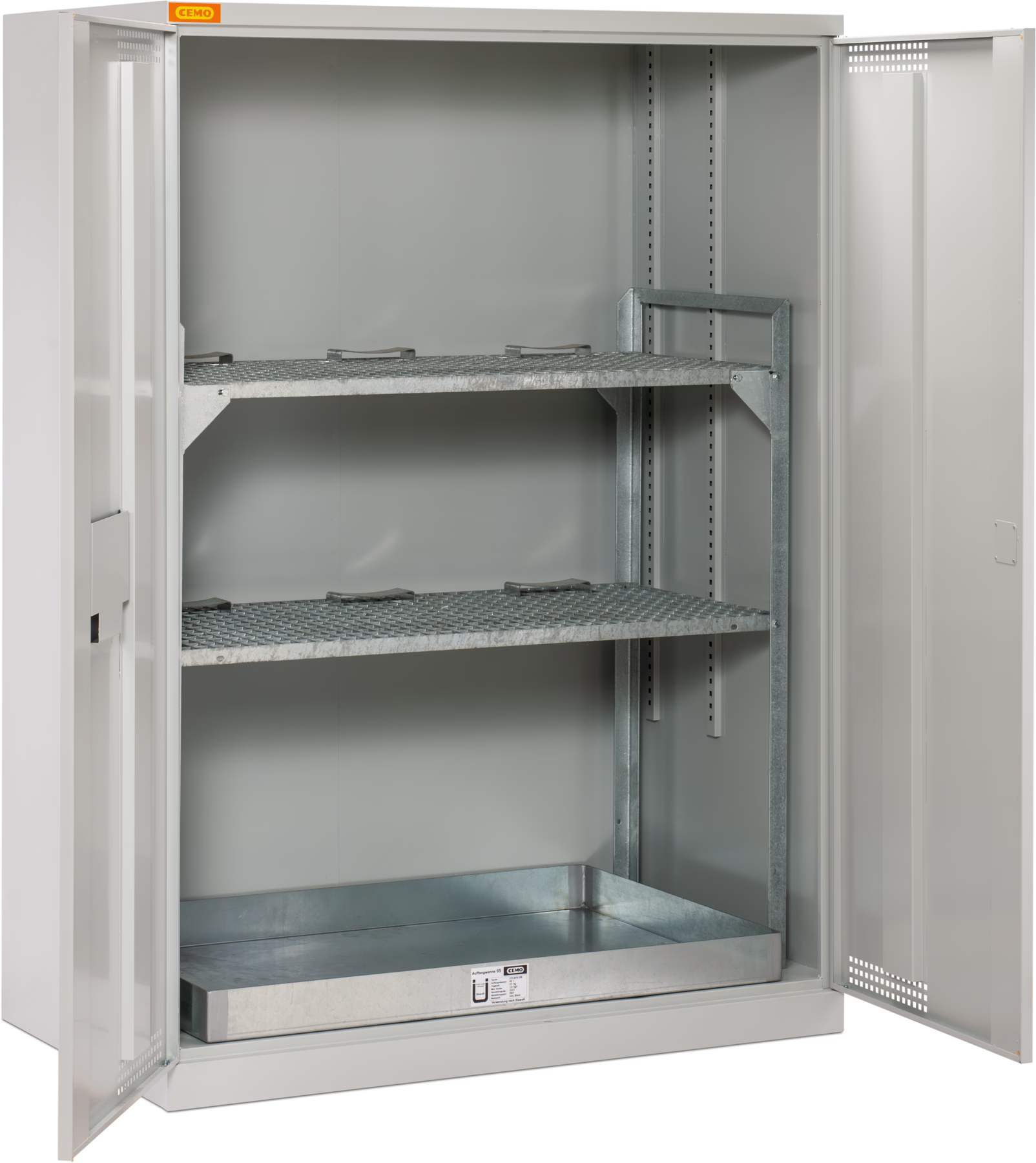 Drum cabinet 14/20 with drum rack and steel sump