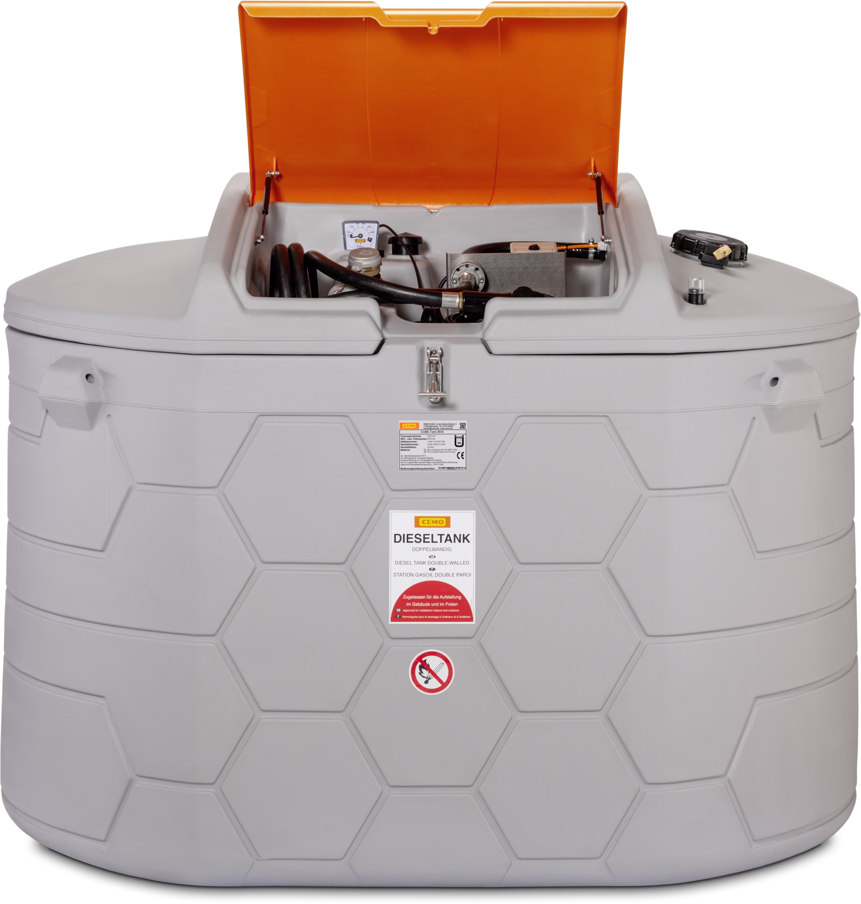 CEMO CUBE diesel tank Outdoor fastfill Basic 3.500 l