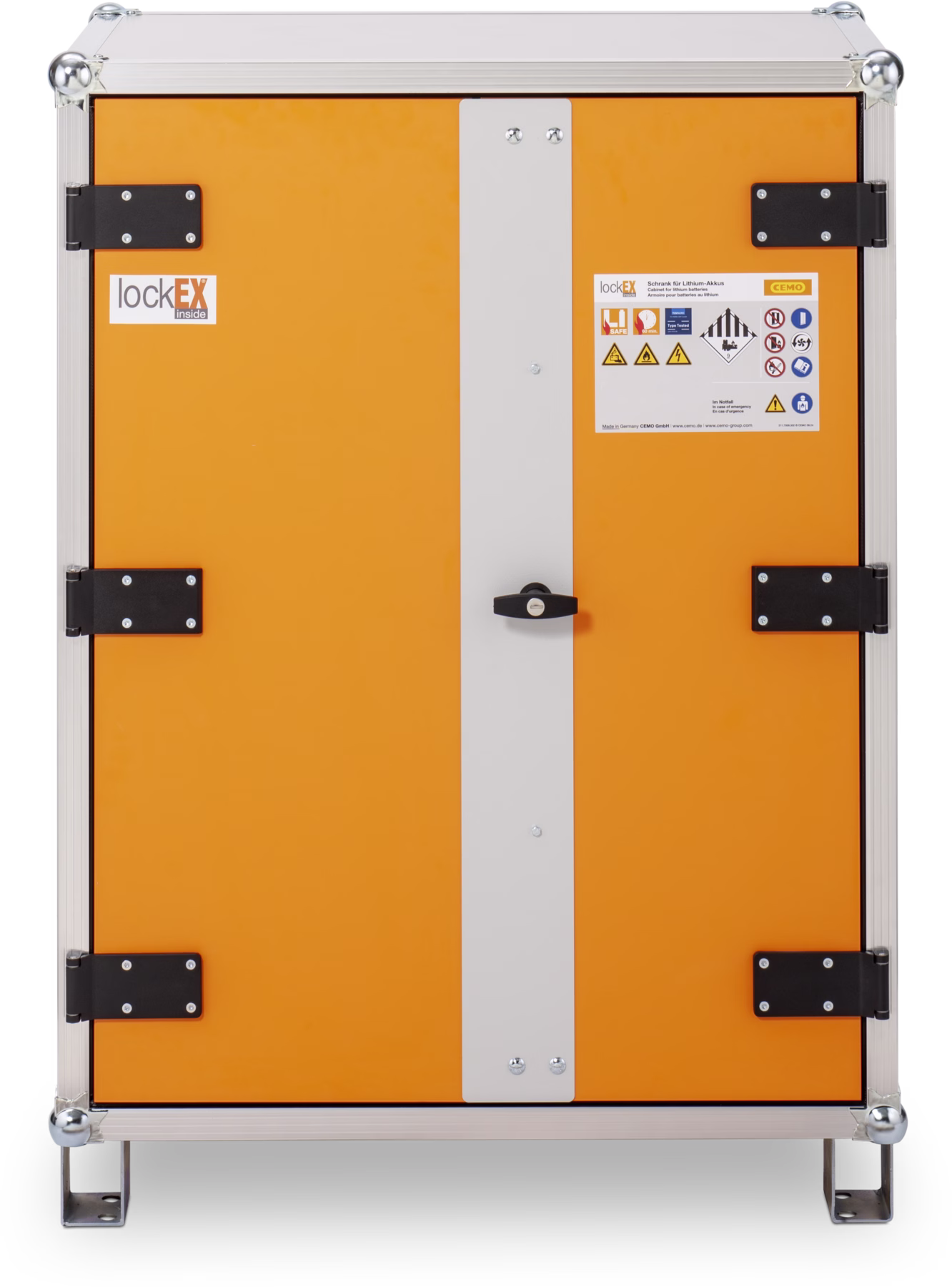CEMO Battery storage cabinet 8/10 with feet