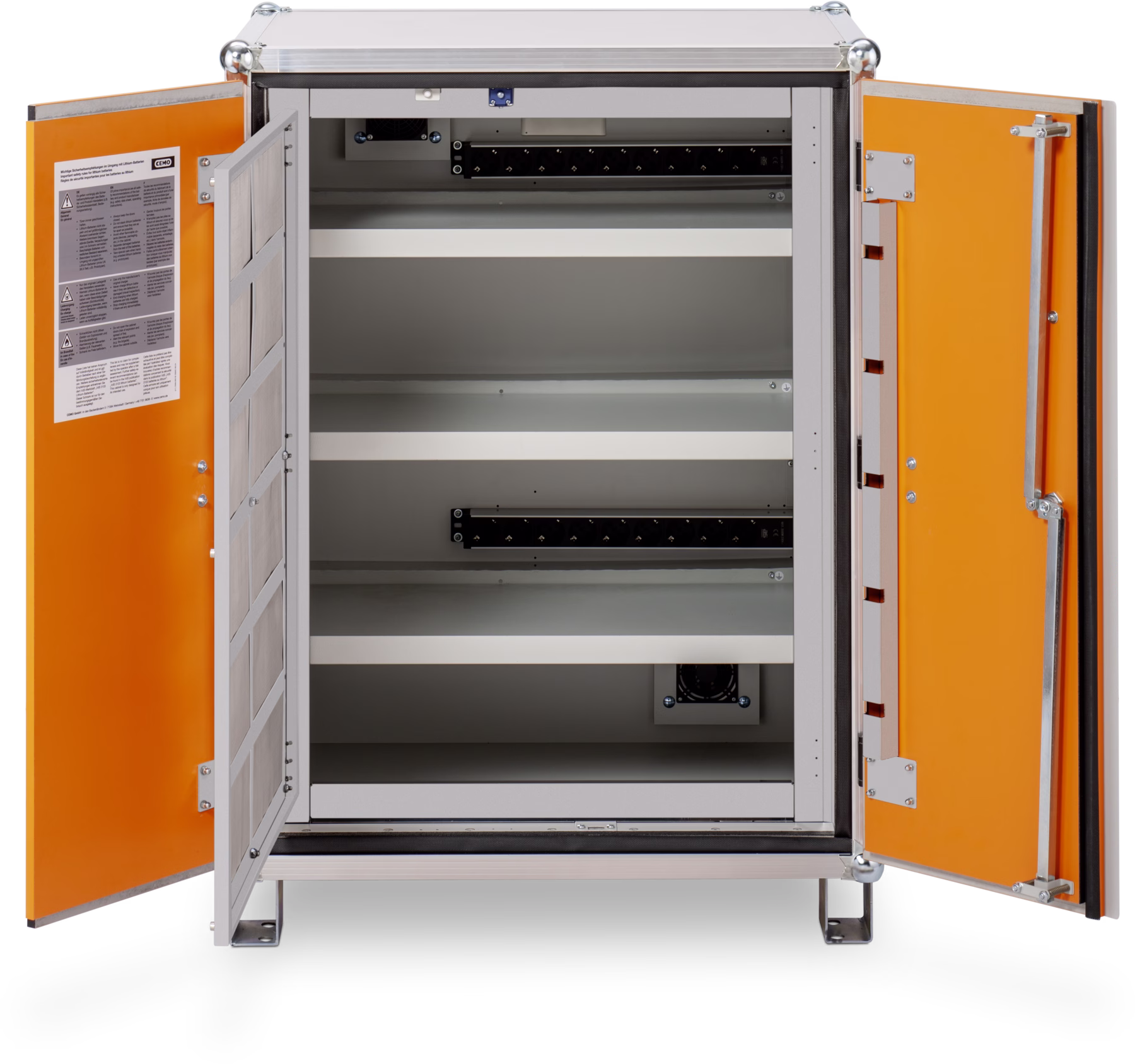 CEMO Battery charging cabinet Basic 8/10, 230 V with feet