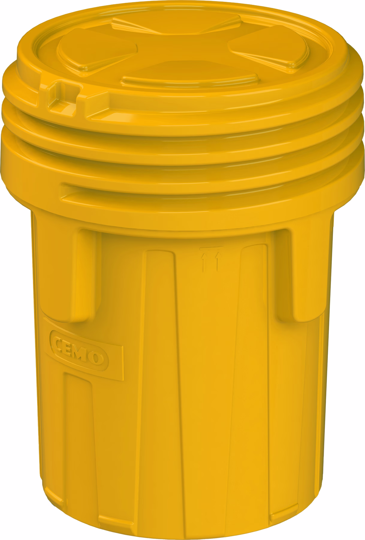 PE safety drum 350 l, yellow